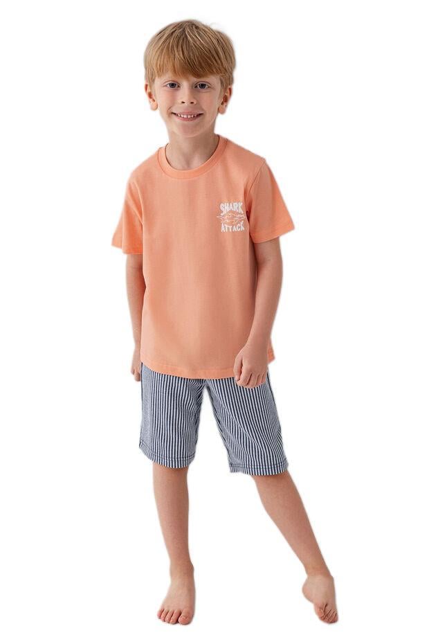 Arnetta Erkek Çocuk Turuncu Pijama Takımı 3671-G 