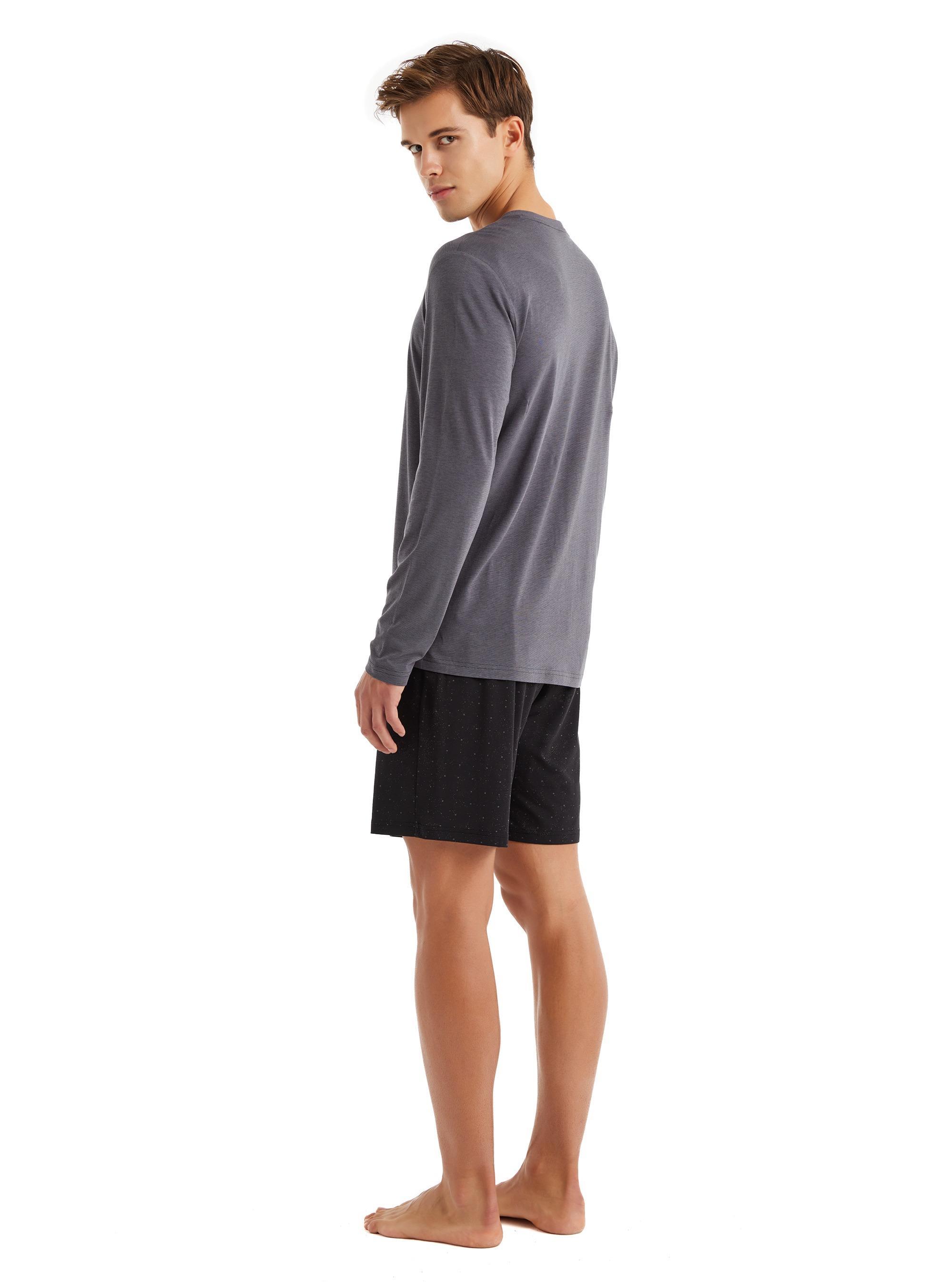 Blackspade Erkek Antrasit 3'lü Pijama Takımı 40572