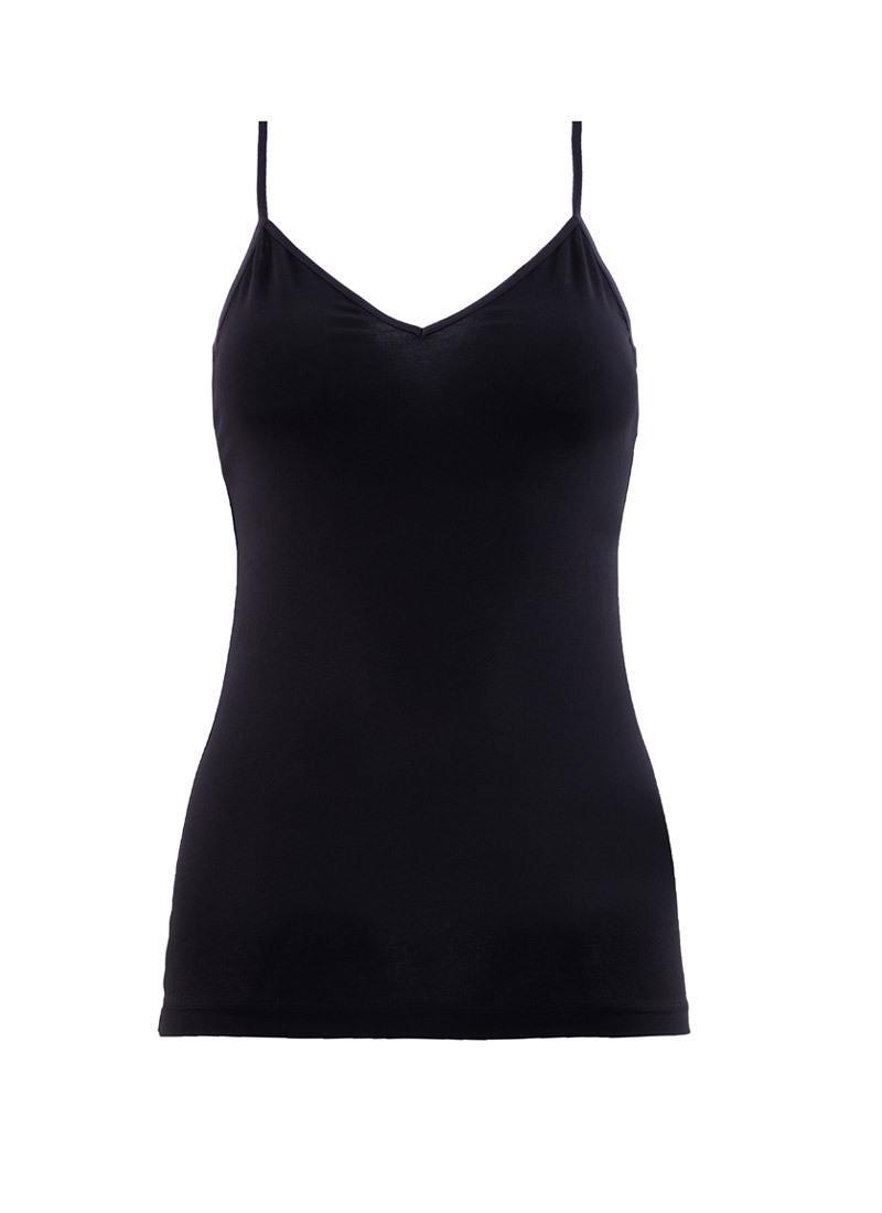 Blackspade Kadın Siyah Atlet Aura Satin 1403