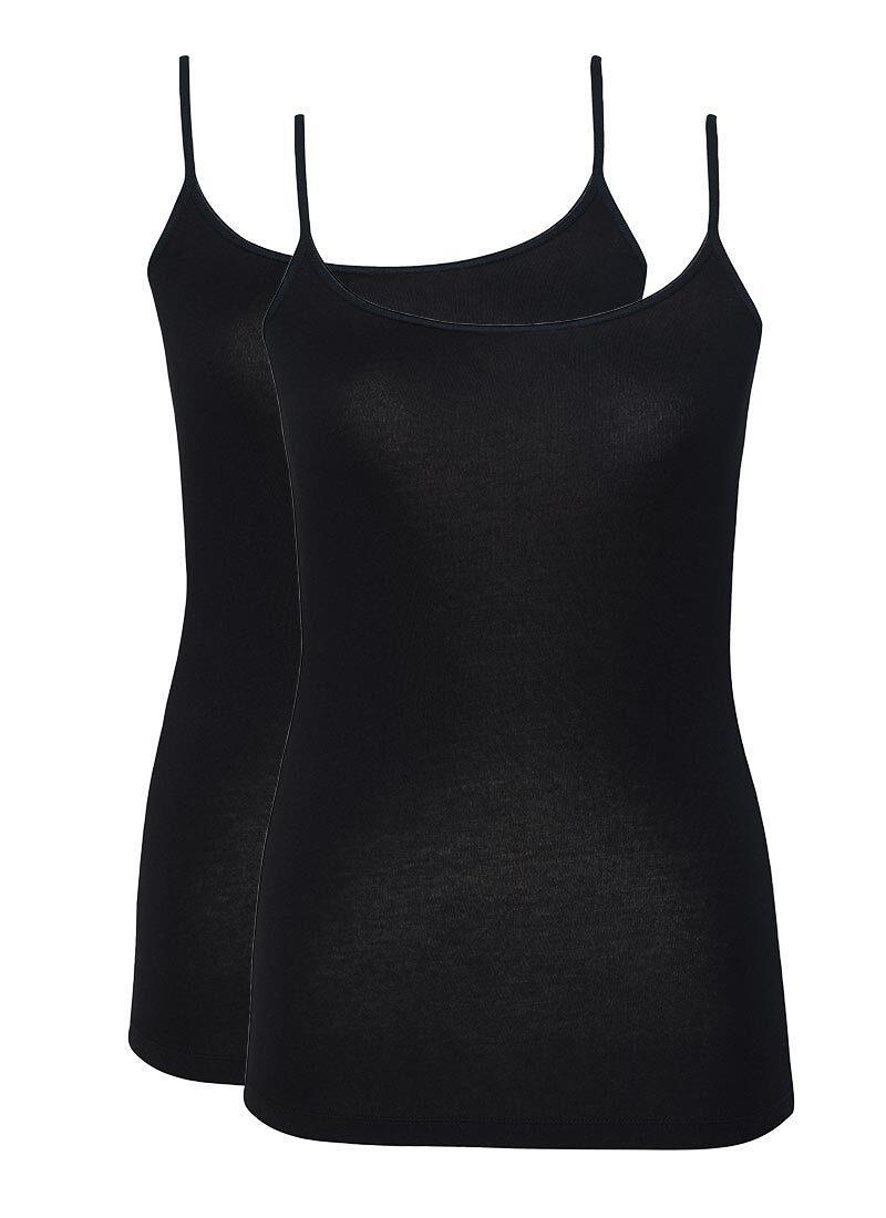 Blackspade Kadın Siyah İnce Askılı Atlet 2'li Paket 1591