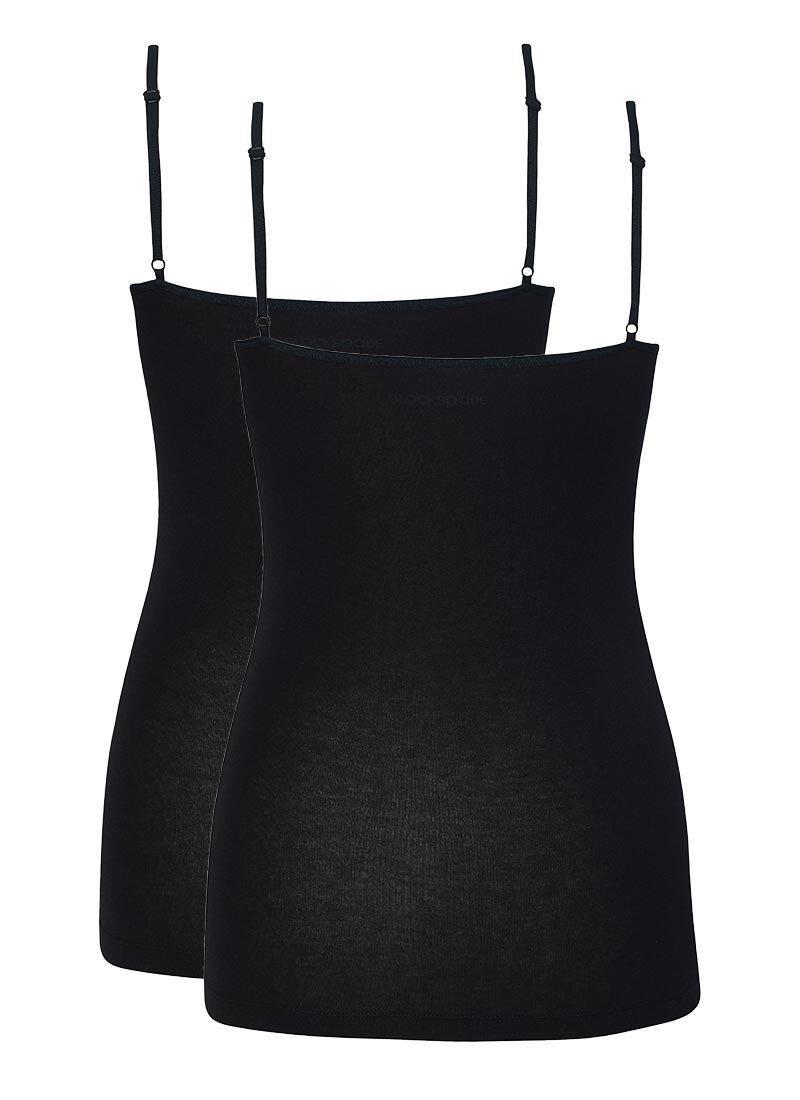 Blackspade Kadın Siyah İnce Askılı Atlet 2'li Paket 1591