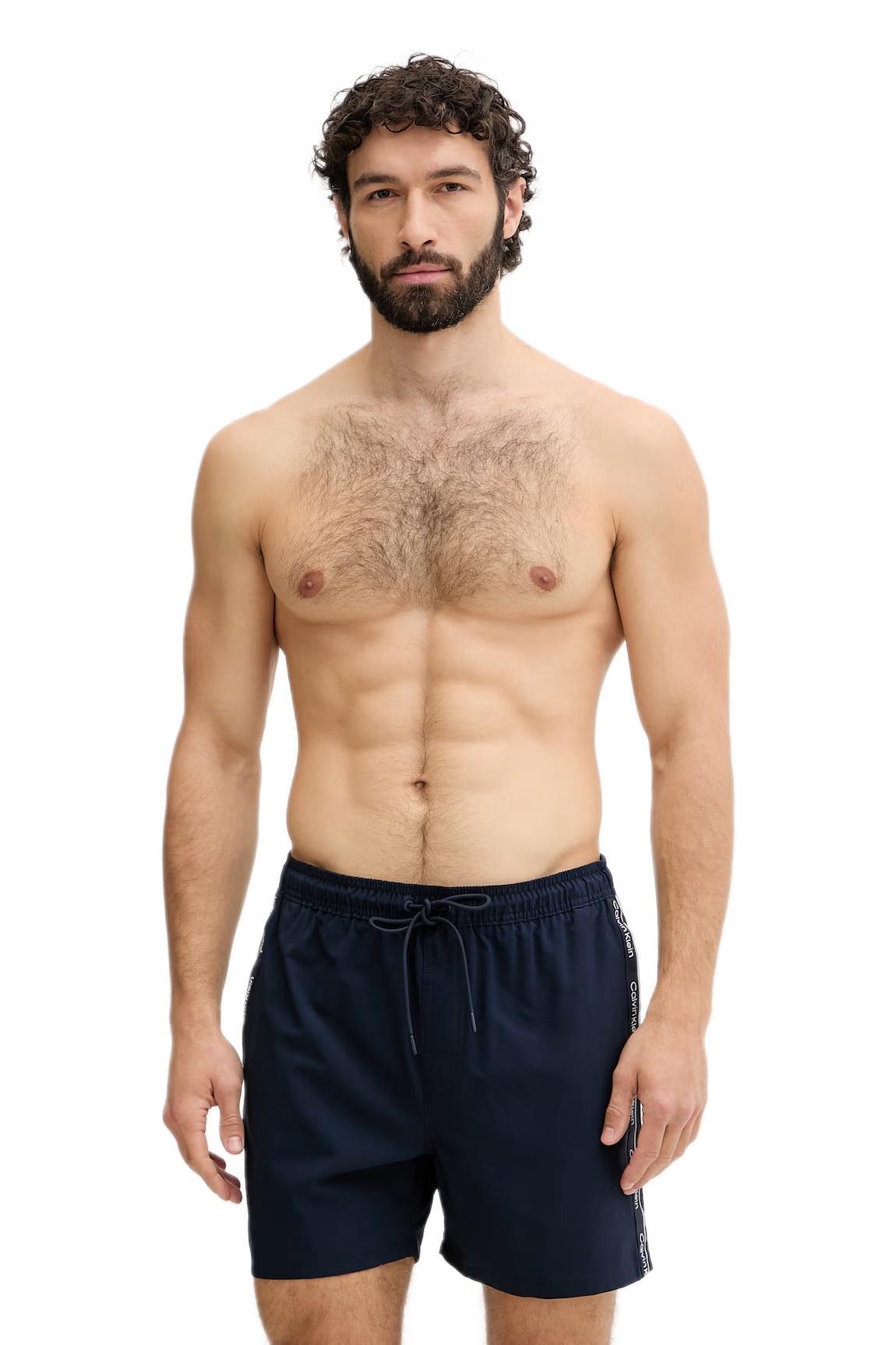 Calvin Klein Erkek Mavi Deniz Şortu LV00N61002 