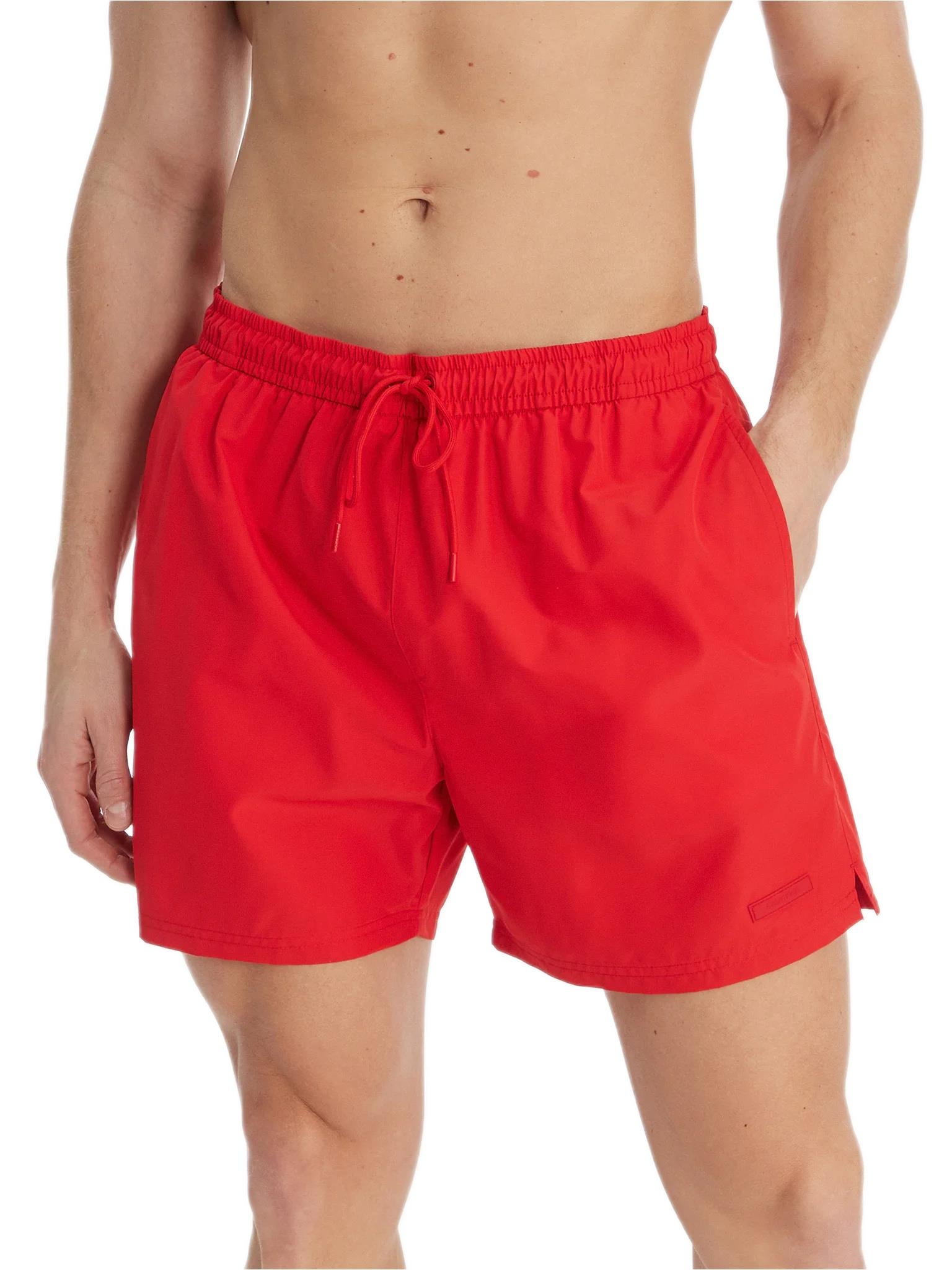 Calvin Klein Erkek Orta Boy Bağcıklı Kapalı Bel Deniz Şortu LV00N61027 