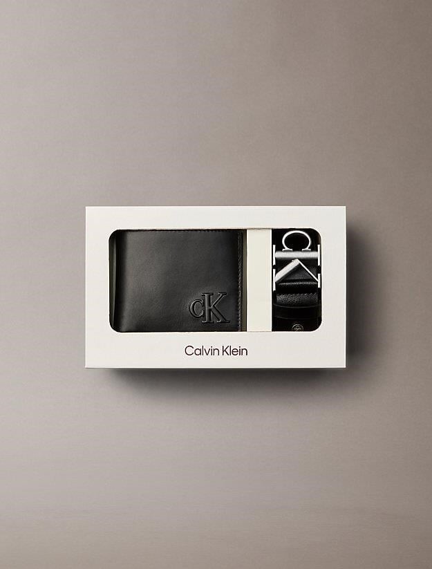 Calvin Klein Erkek Siyah Cüzdan ve Kemer Seti LV04D0017G