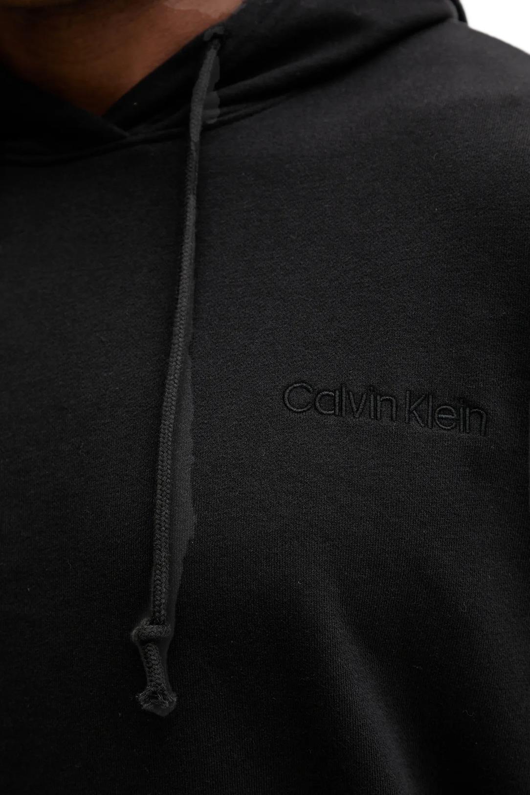 Calvin Klein Erkek Siyah Hoodie Uzun Kollu Kapüşonlu Sweatshirt LV00NM2930