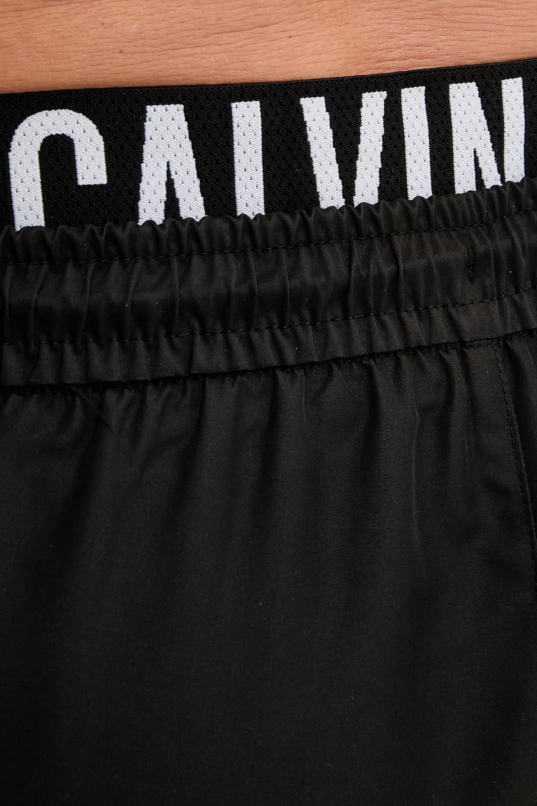 Calvin Klein Erkek Siyah Orta Boy Bağcıklı Deniz Şortu LV00N61015 