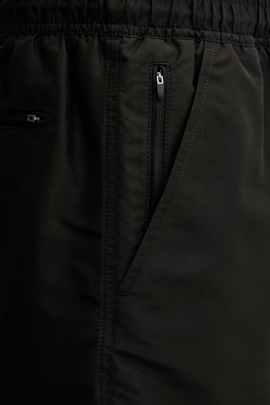 Calvin Klein Erkek Siyah Orta Boy Bağcıklı Deniz Şortu LV00N61047 