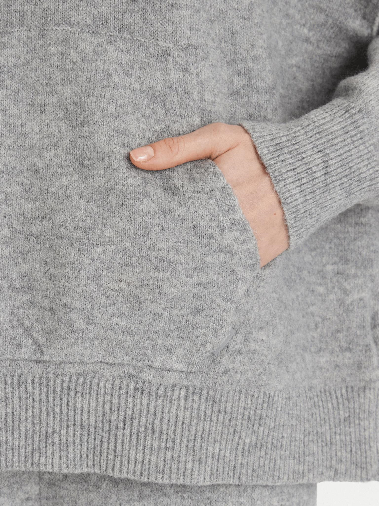 Calvin Klein Kadın Gri Kapüşonlu Sweatshirt LV00QS7568