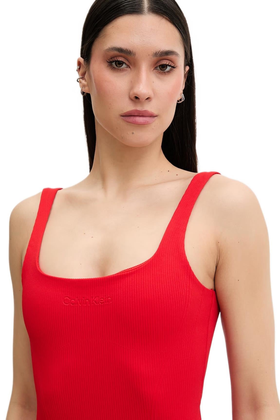 Calvin Klein Kadın Kırmızı Mayo LV00Q61142 