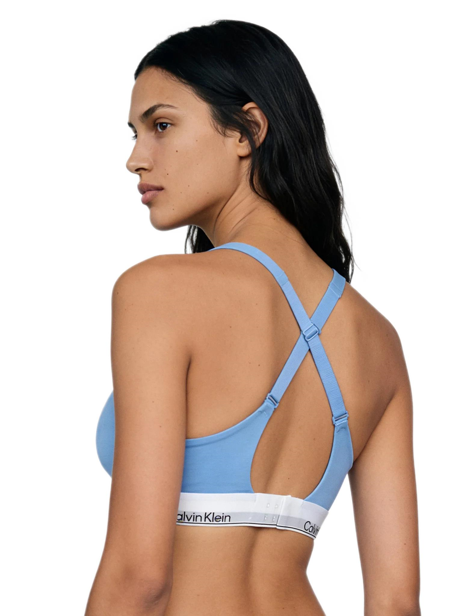 Calvin Klein Kadın Mavi Destekli Bralet Sütyen LV00QF8500 