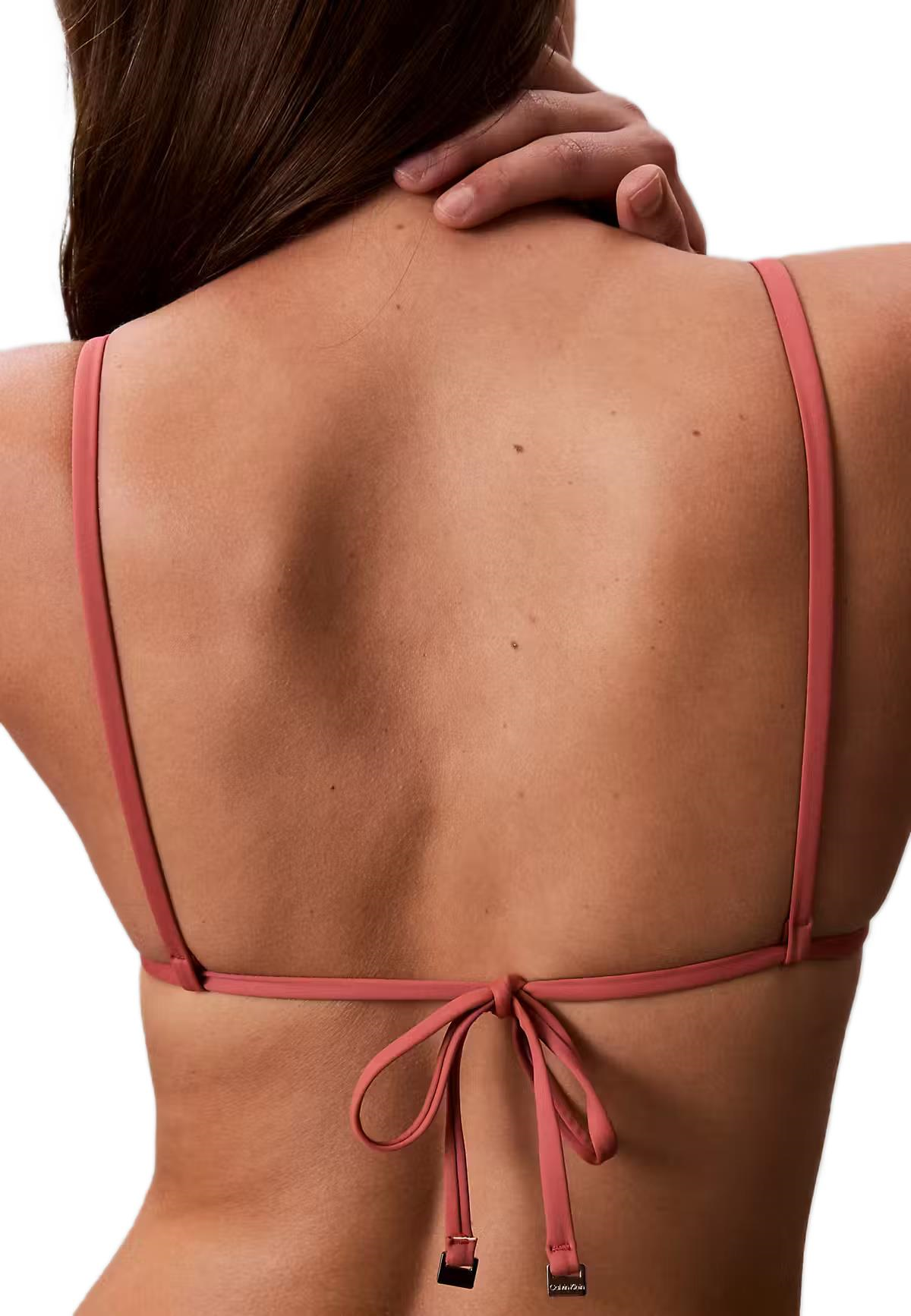 Calvin Klein Kadın Pembe Üçgen Bikini Üstü LV00Q62697 