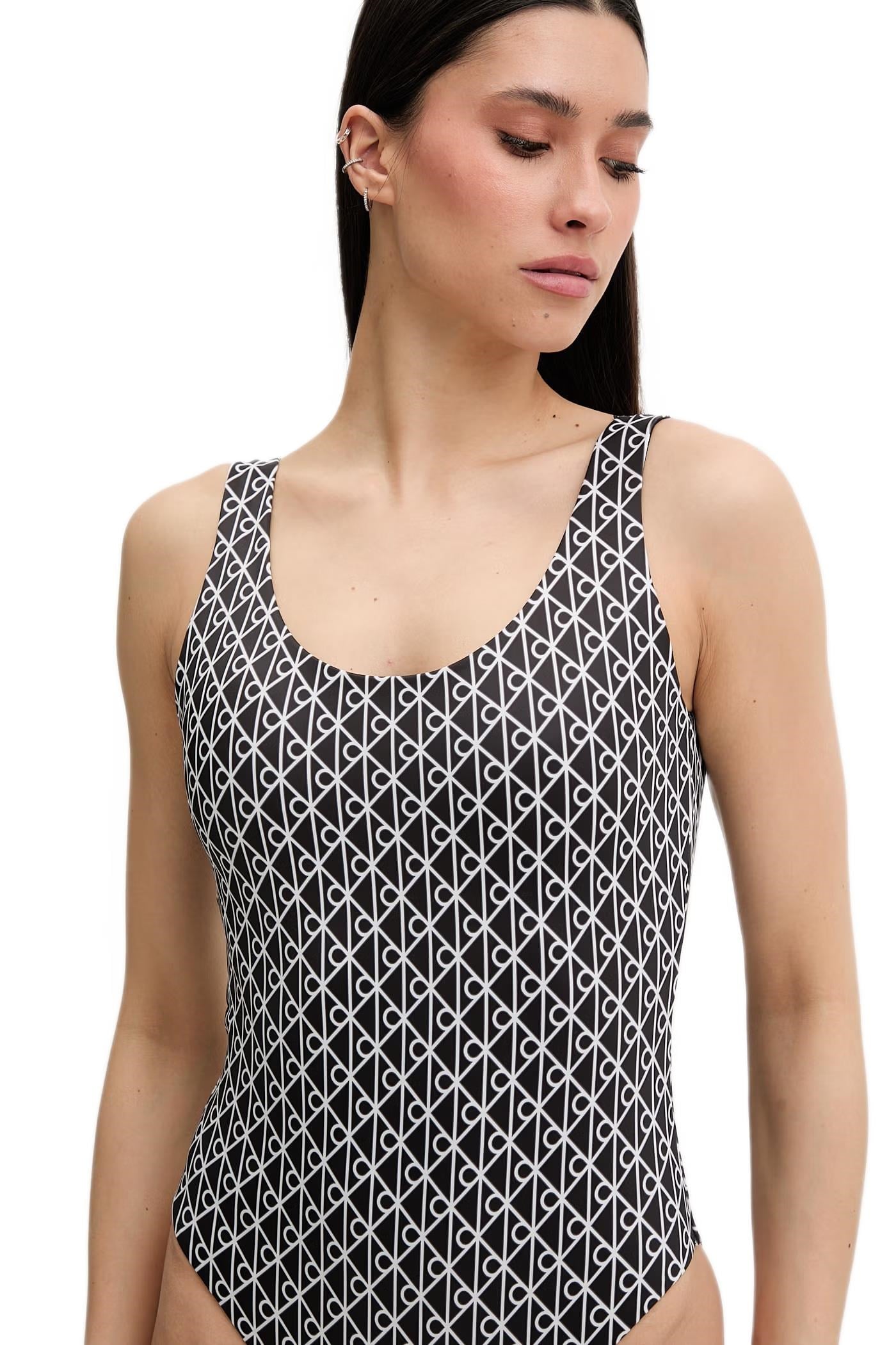 Calvin Klein Kadın Sırt Dekolteli Mayo LV00Q61205 