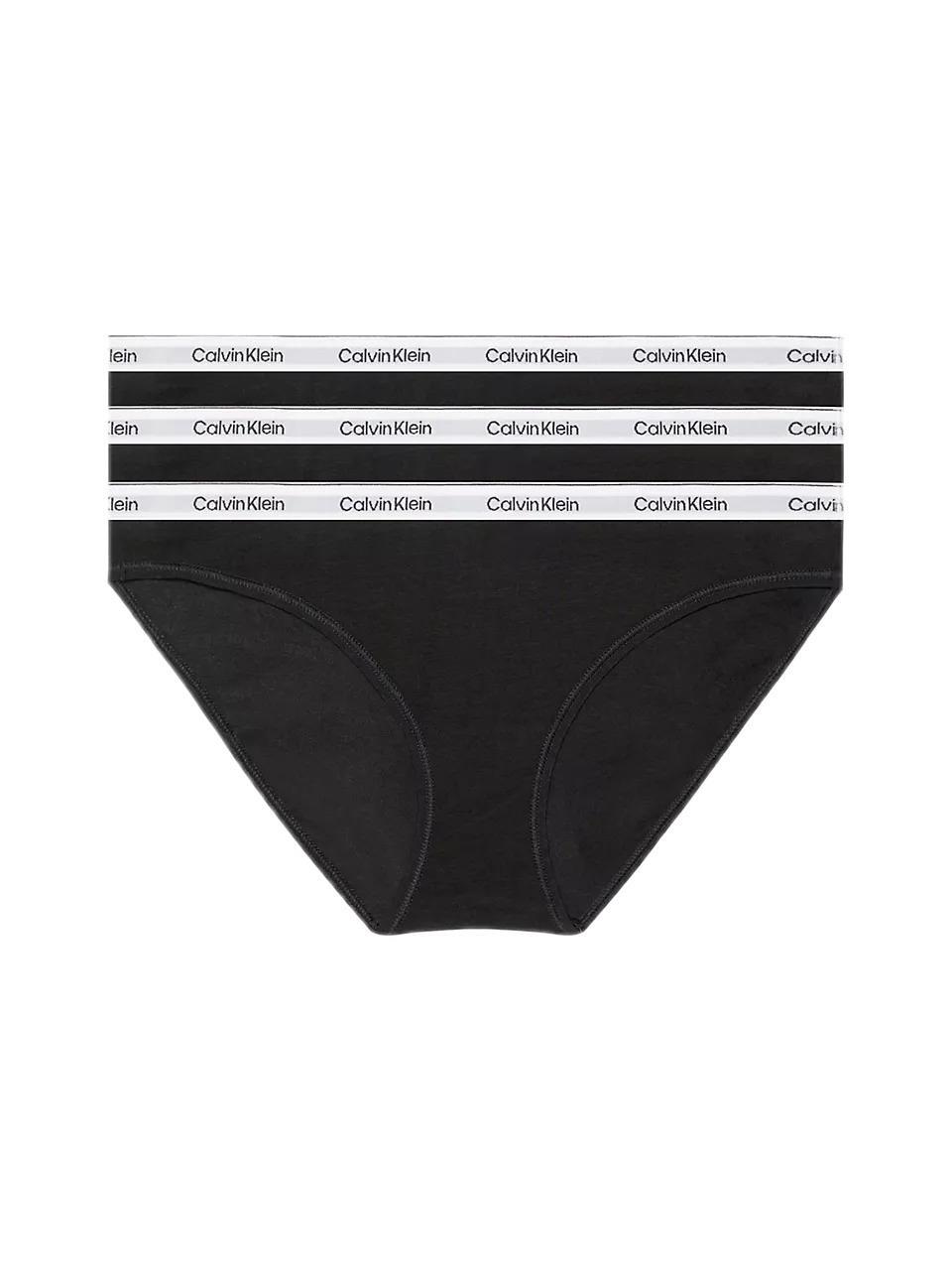 Calvin Klein Kadın Siyah 3'lü Bikini Külot  