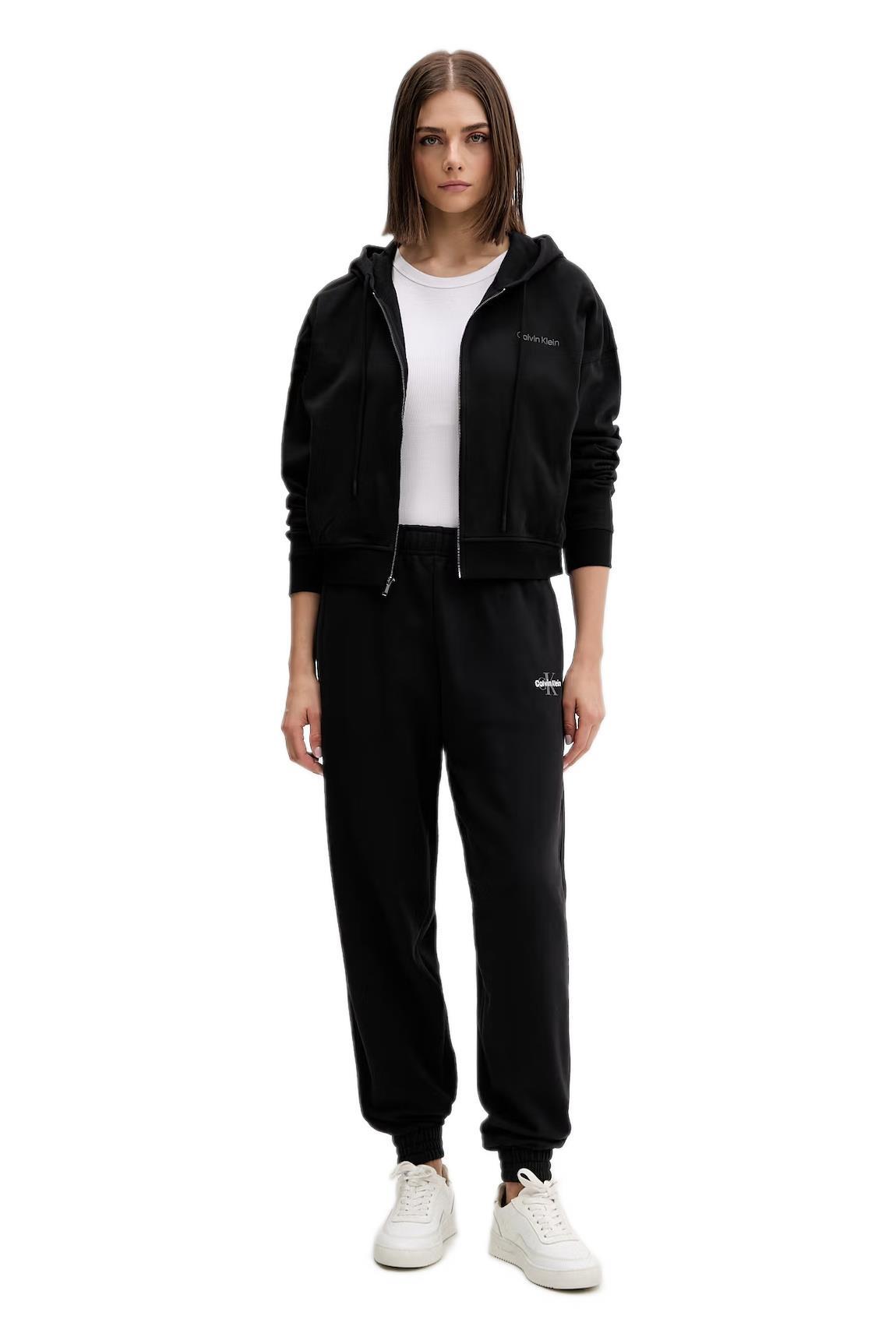 Calvin Klein Kadın Siyah Sweatshirt LV00QS7599 