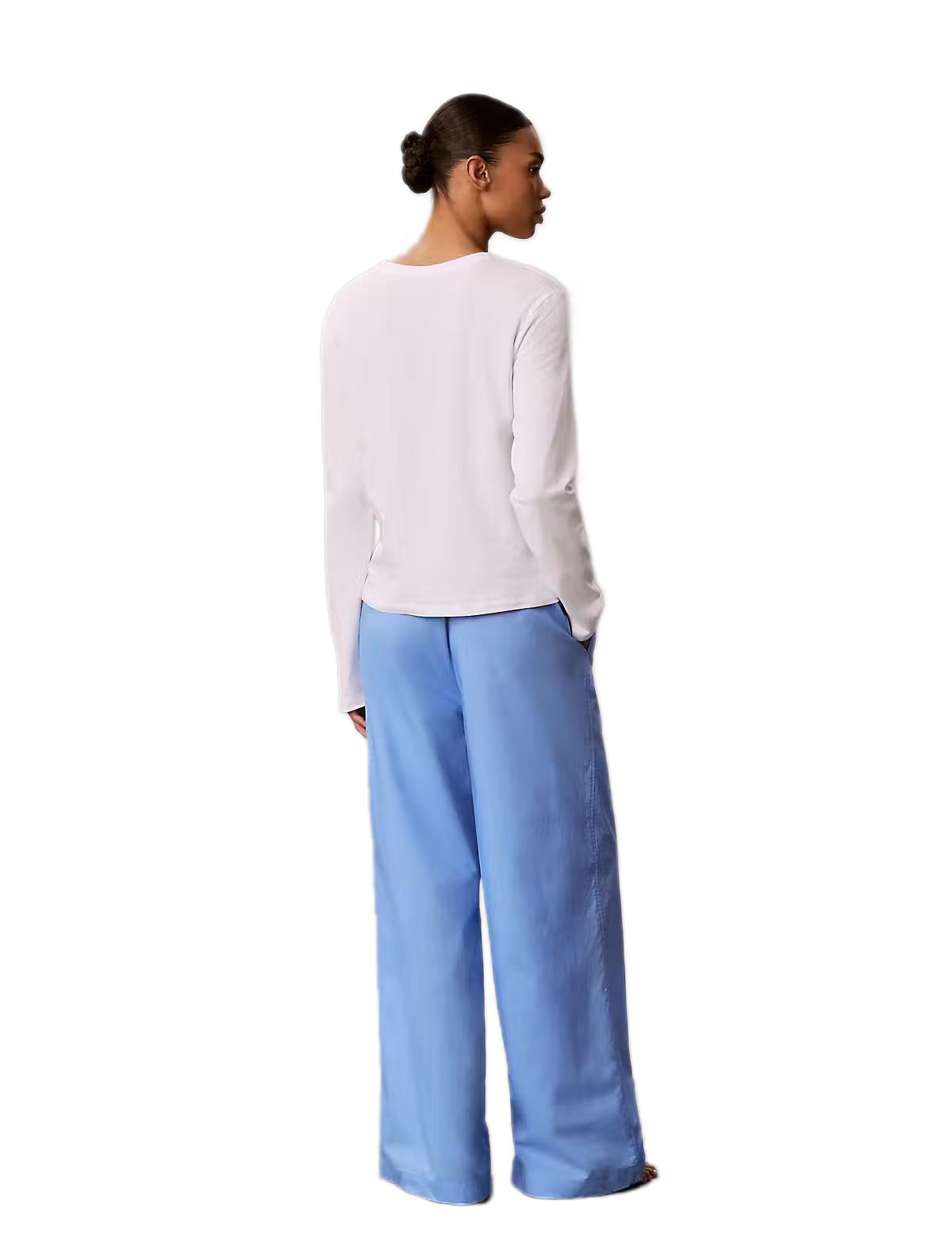 Calvin Klein Kadın Uzun Kollu Pantolonlu Pijama Takımı LV00QS7638 
