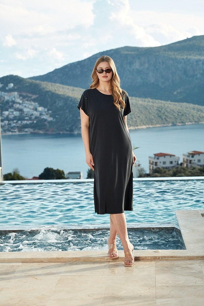 Cossy By Aqua Kadın Antrasit Elbise A26773