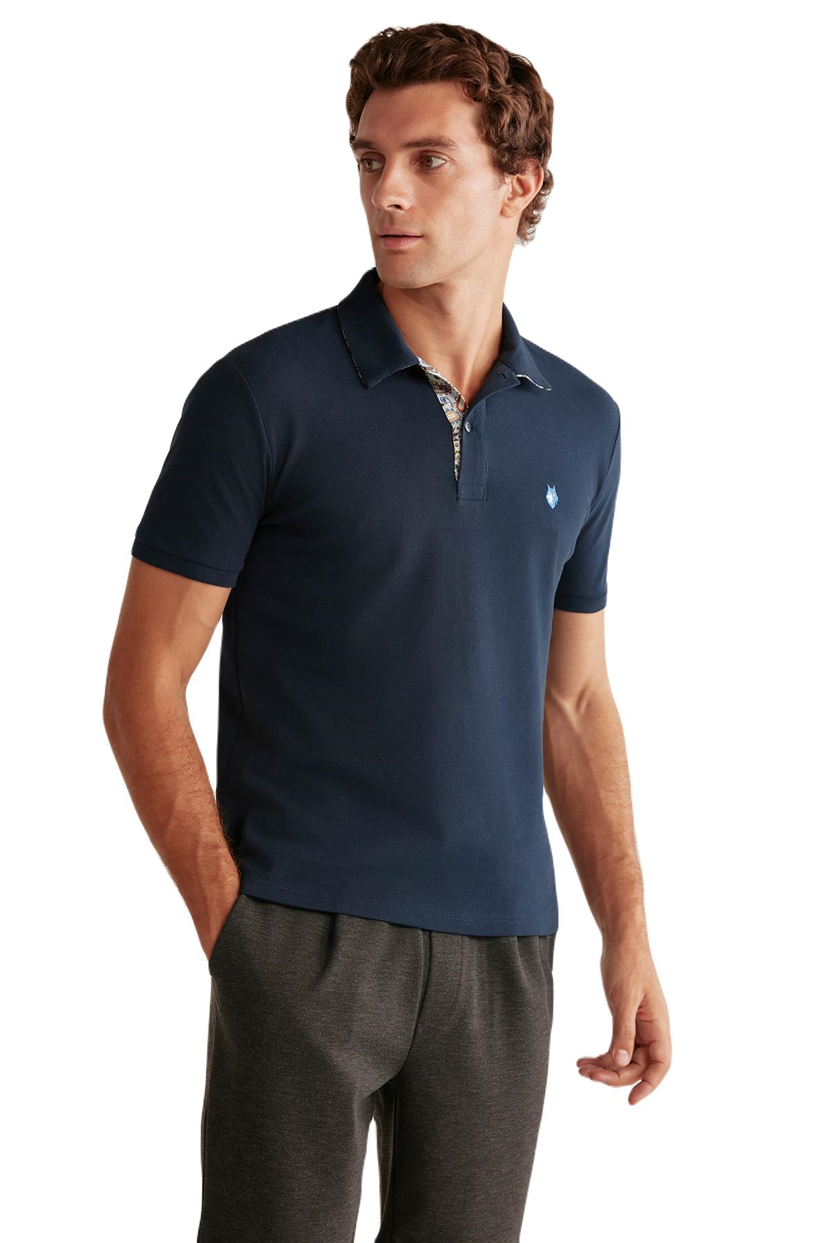 First Touch Erkek Lacivert T-Shirt 