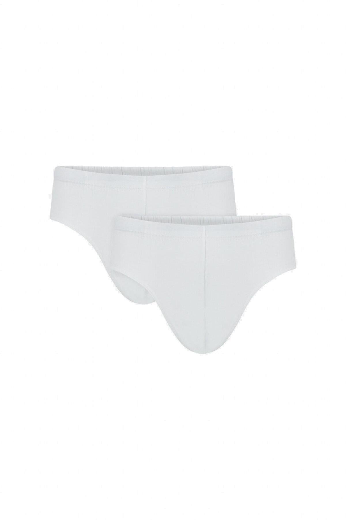 Kom Paul Pamuklu Basic 2'li Beyaz Erkek Slip