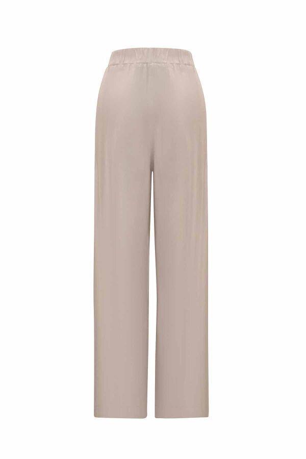 Miss Dalida Vizon Beli Lastikli Bol Paça Cupro Pantolon T25Y-7007