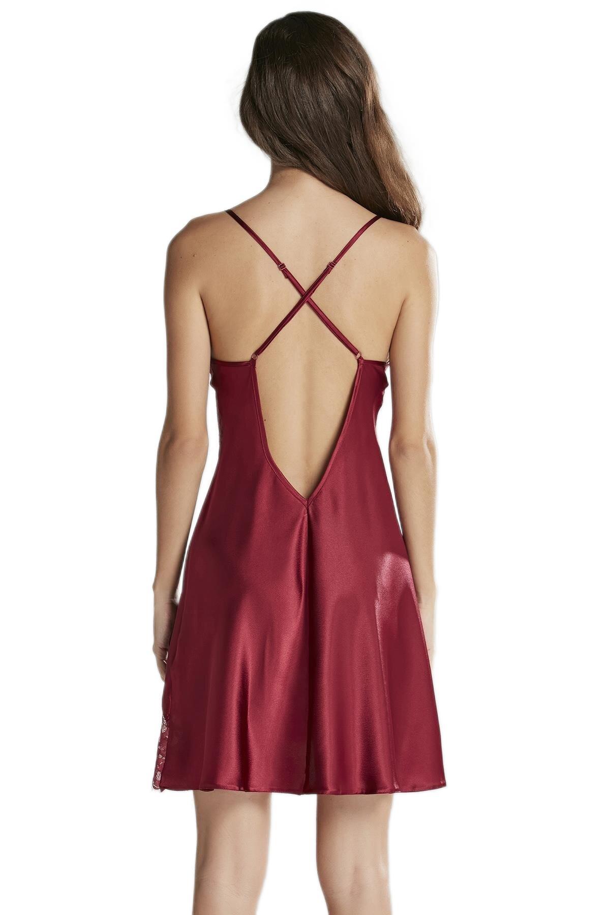 Pierre Cardin Kadın Bordo Altılı Saten Çeyiz Seti 6015