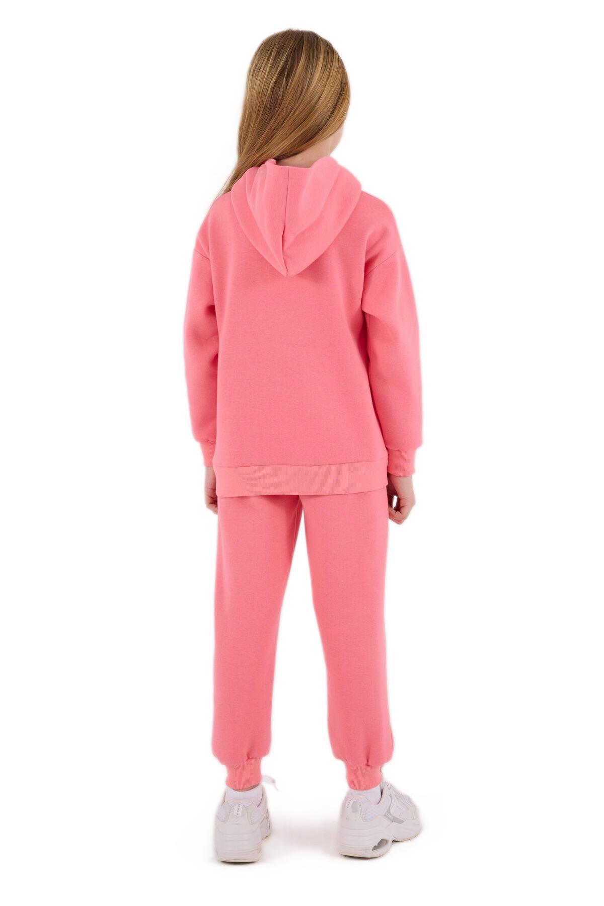 RolyPoly Kız Çocuk Pembe Garson Boy Eşofman Takımı 3691-G 