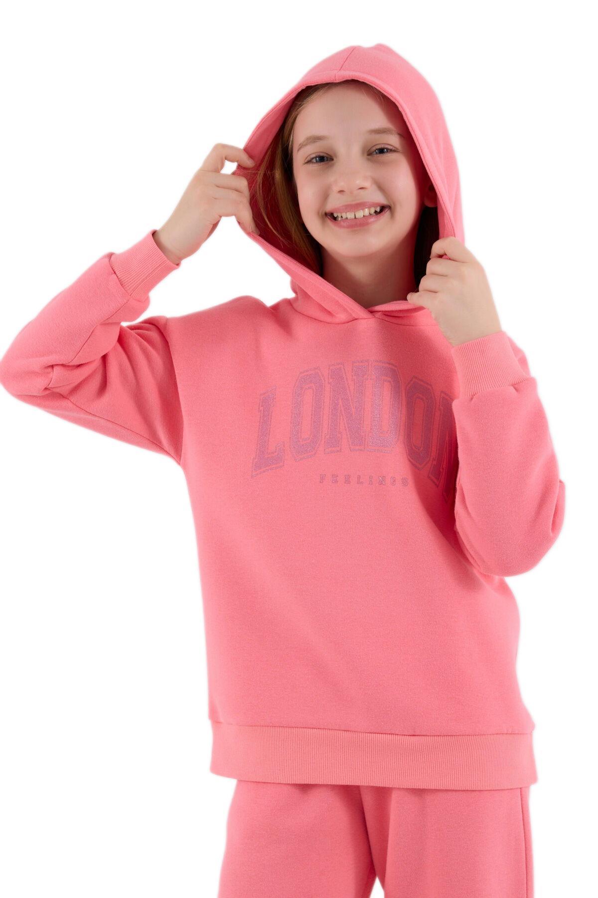 RolyPoly Kız Çocuk Pembe Garson Boy Eşofman Takımı 3691-G 