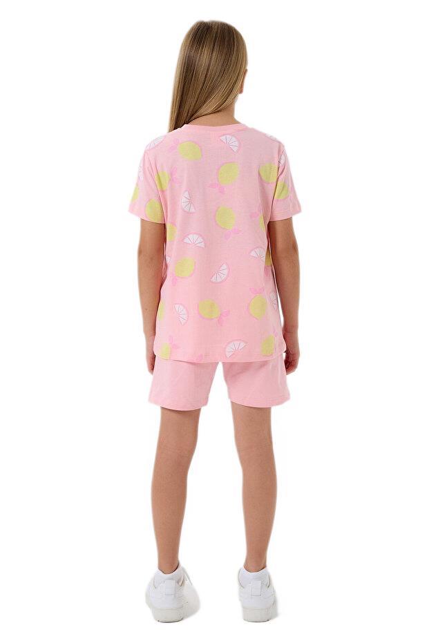 RolyPoly Kız Çocuk Somon Şortlu Pijama Takımı 3793-2 