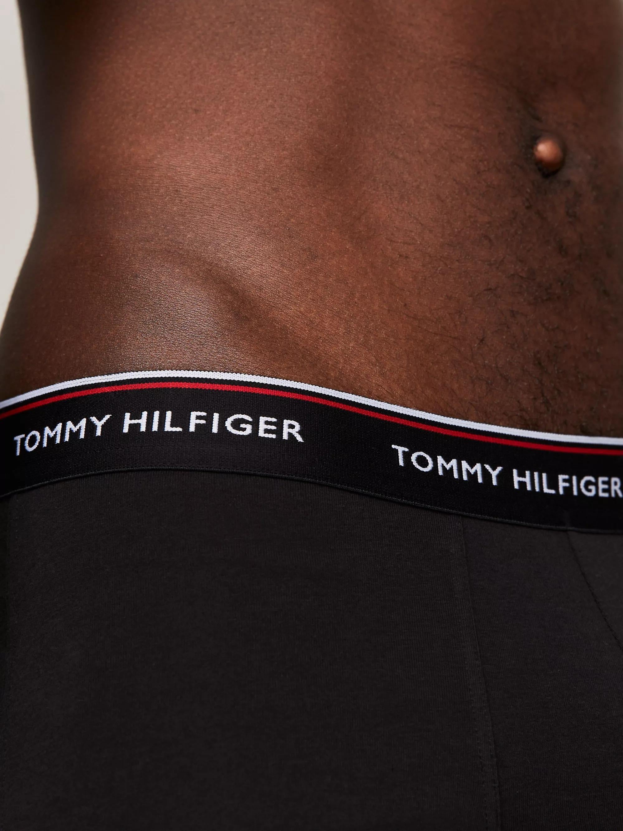 Tommy Hilfiger Erkek 3'lü Low Rıse Siyah Boxer Trunk 