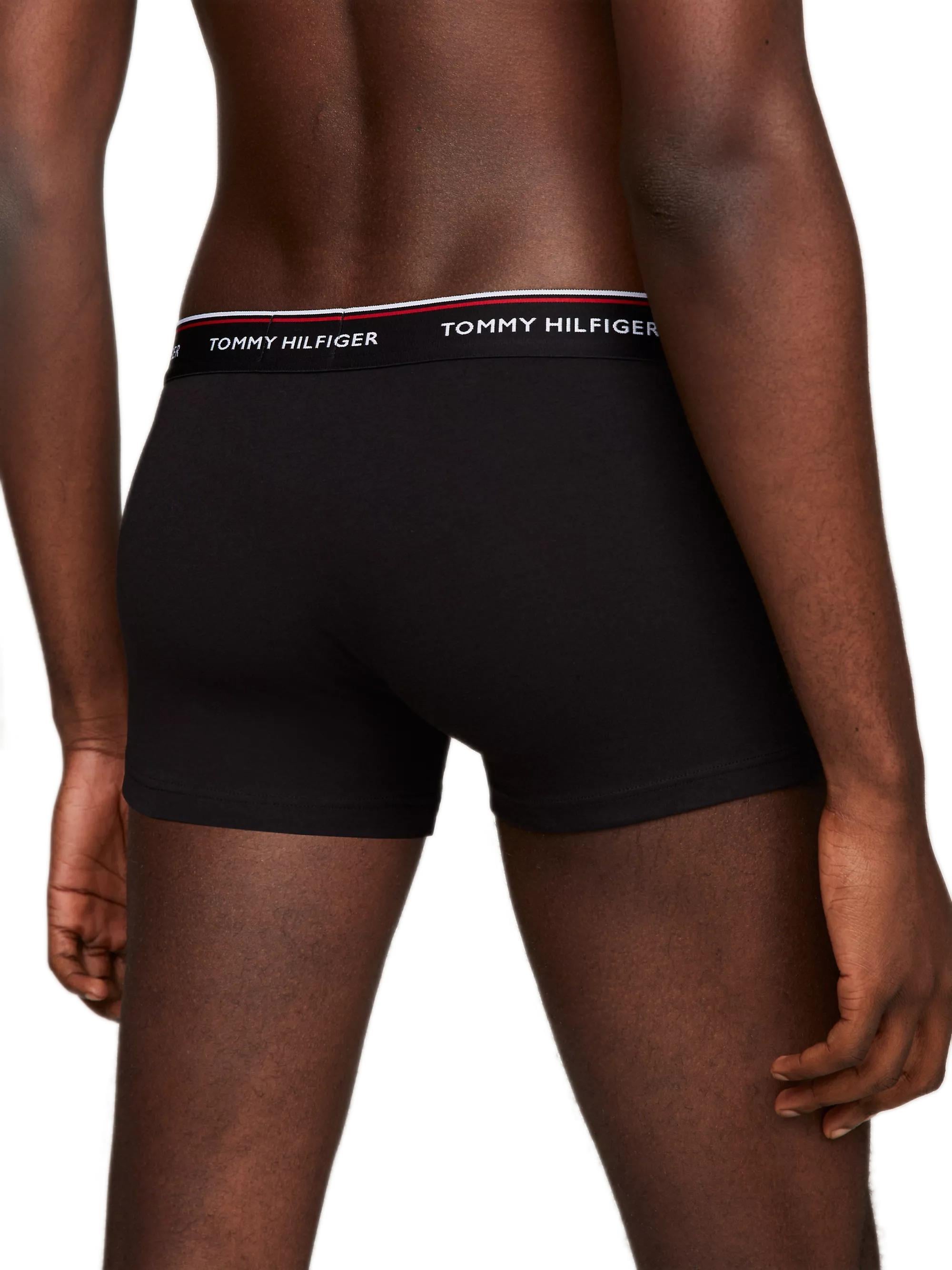 Tommy Hilfiger Erkek 3'lü Low Rıse Siyah Boxer Trunk 