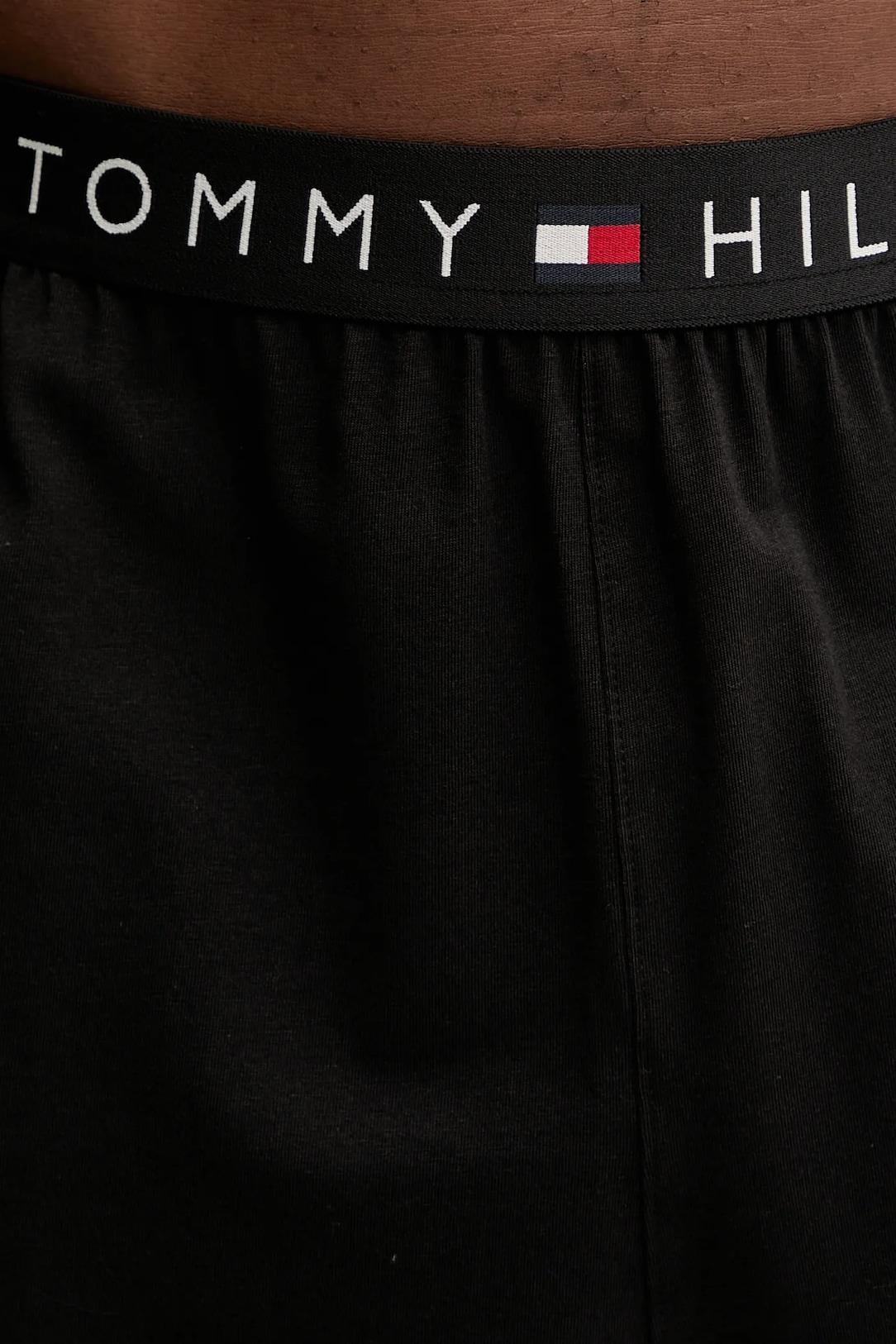 Tommy Hilfiger Erkek Siyah Rahat Jersey Eşofman Altı UM0UM03654
