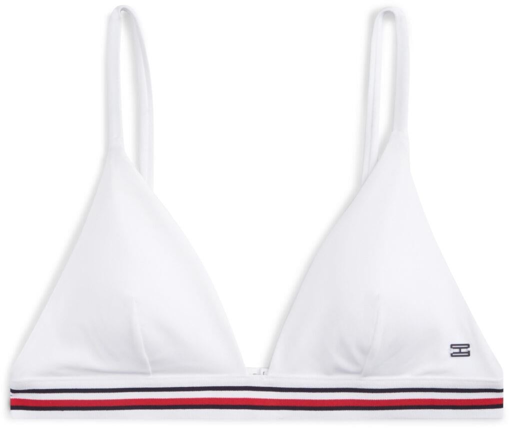 Tommy Hilfiger Kadın Beyaz Triangle Bikini Top UW0UW06350