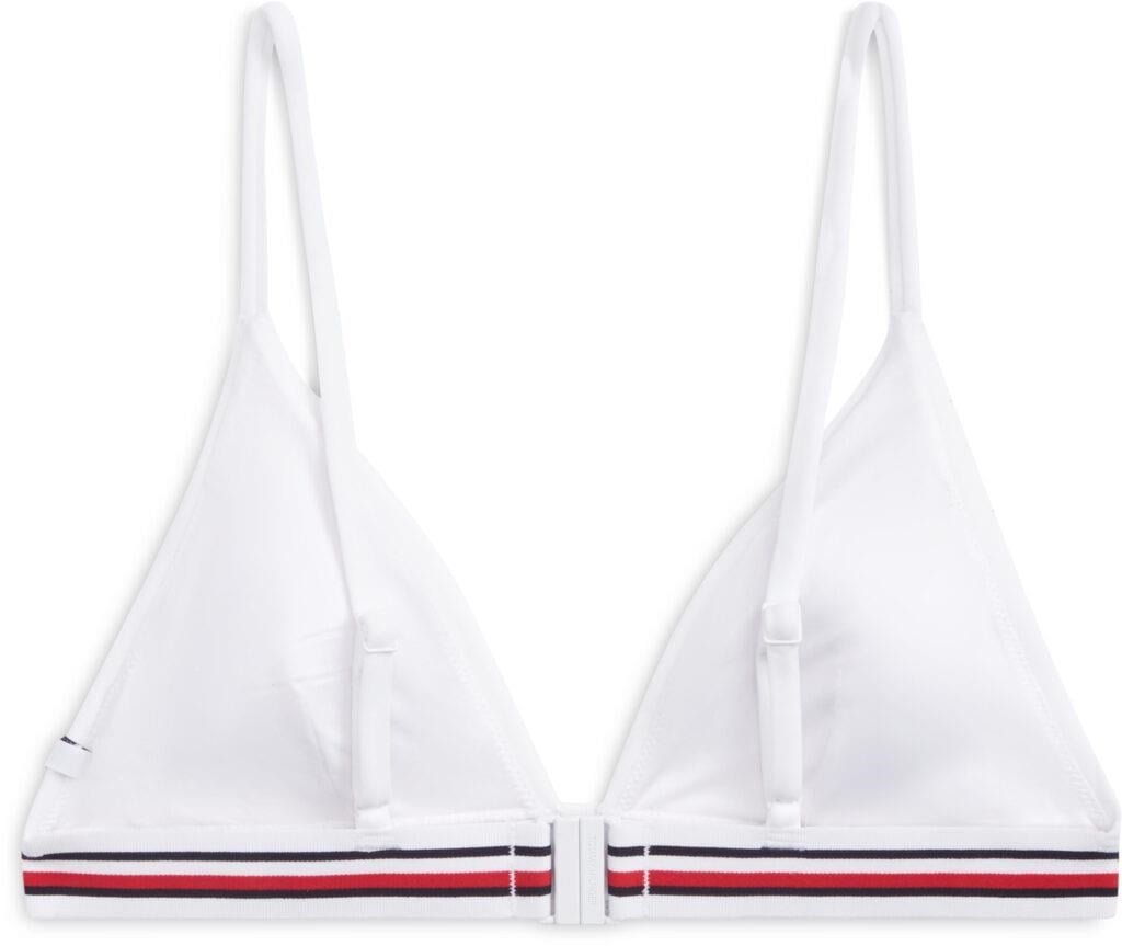 Tommy Hilfiger Kadın Beyaz Triangle Bikini Top UW0UW06350