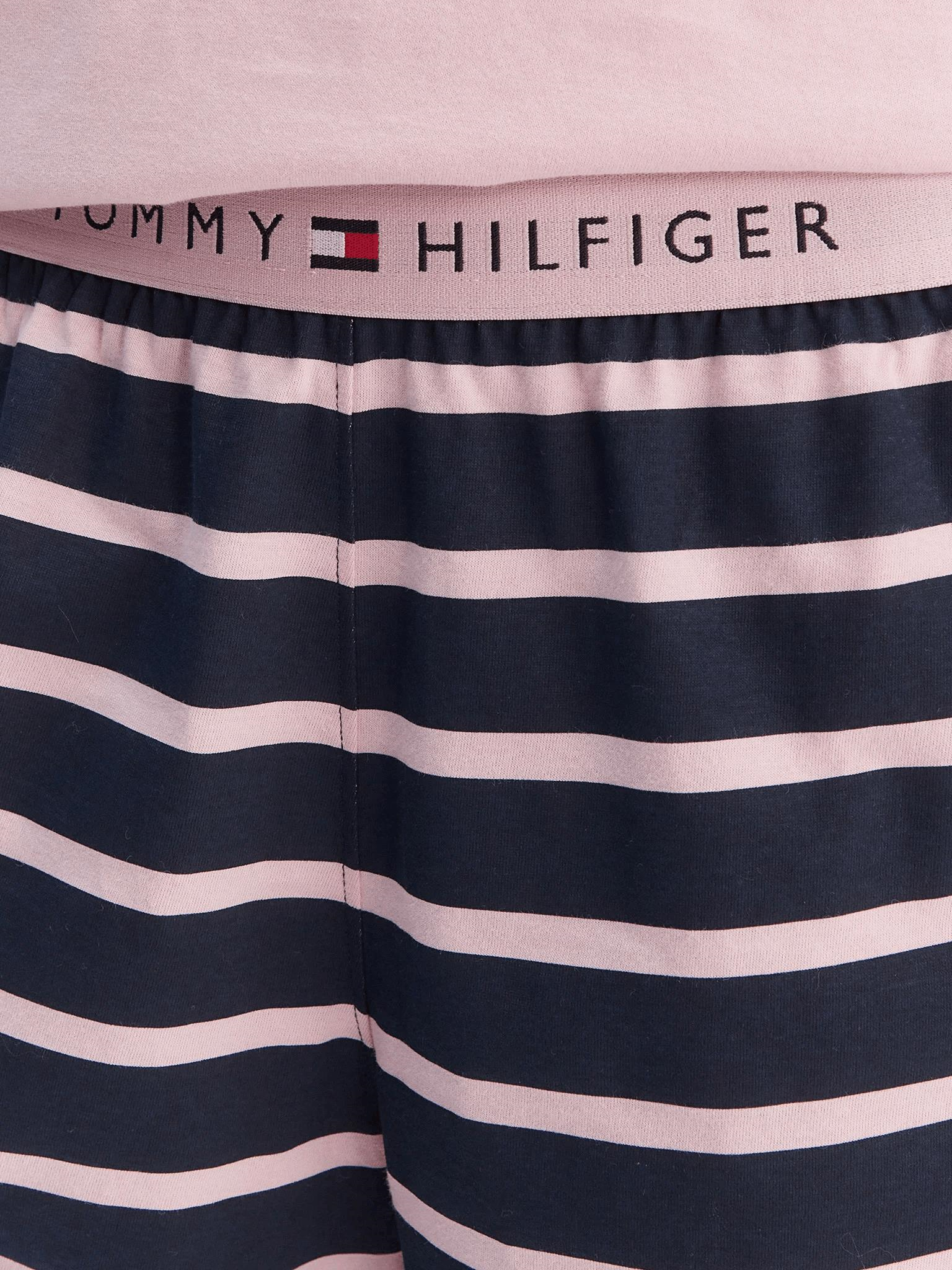 Tommy Hilfiger Kadın Pembe Desenli Şortlu Pijama Takımı UW0UW05760