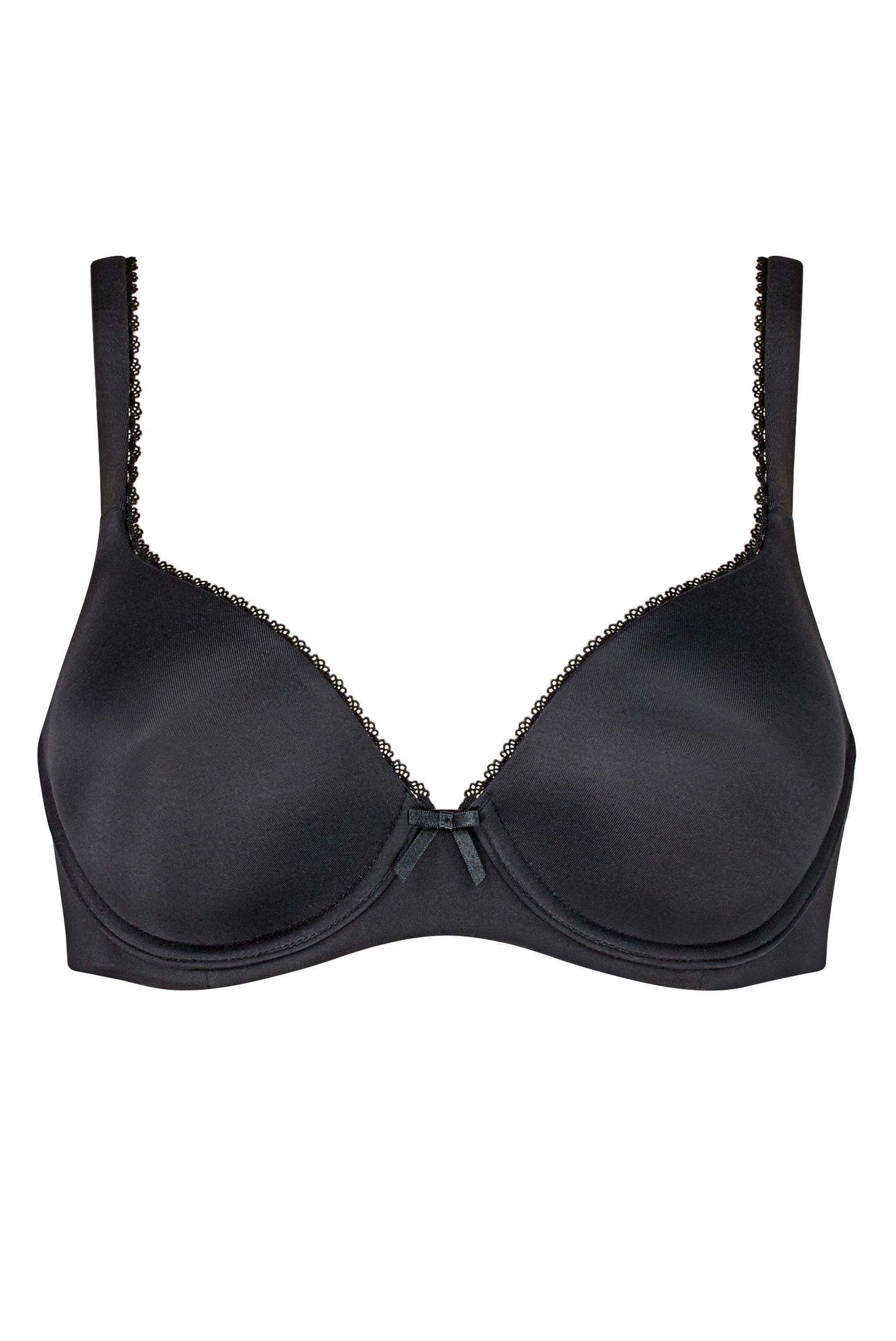 Triumph Perfectly Soft İçi Boş Pedli Balenli Siyah Sütyen
