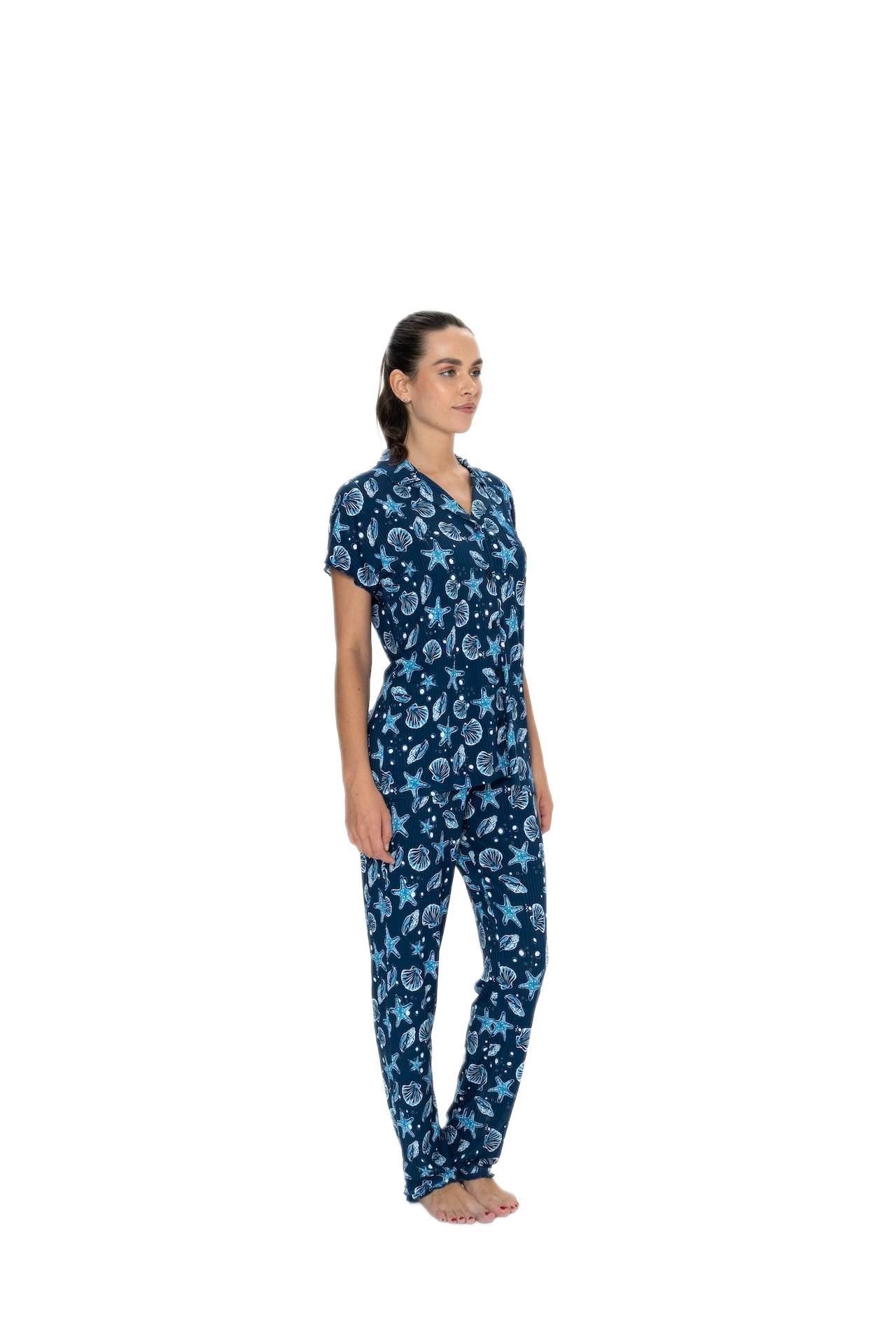 U.S. Polo Assn. Kadın Lacivert Pijama Takım 20084 