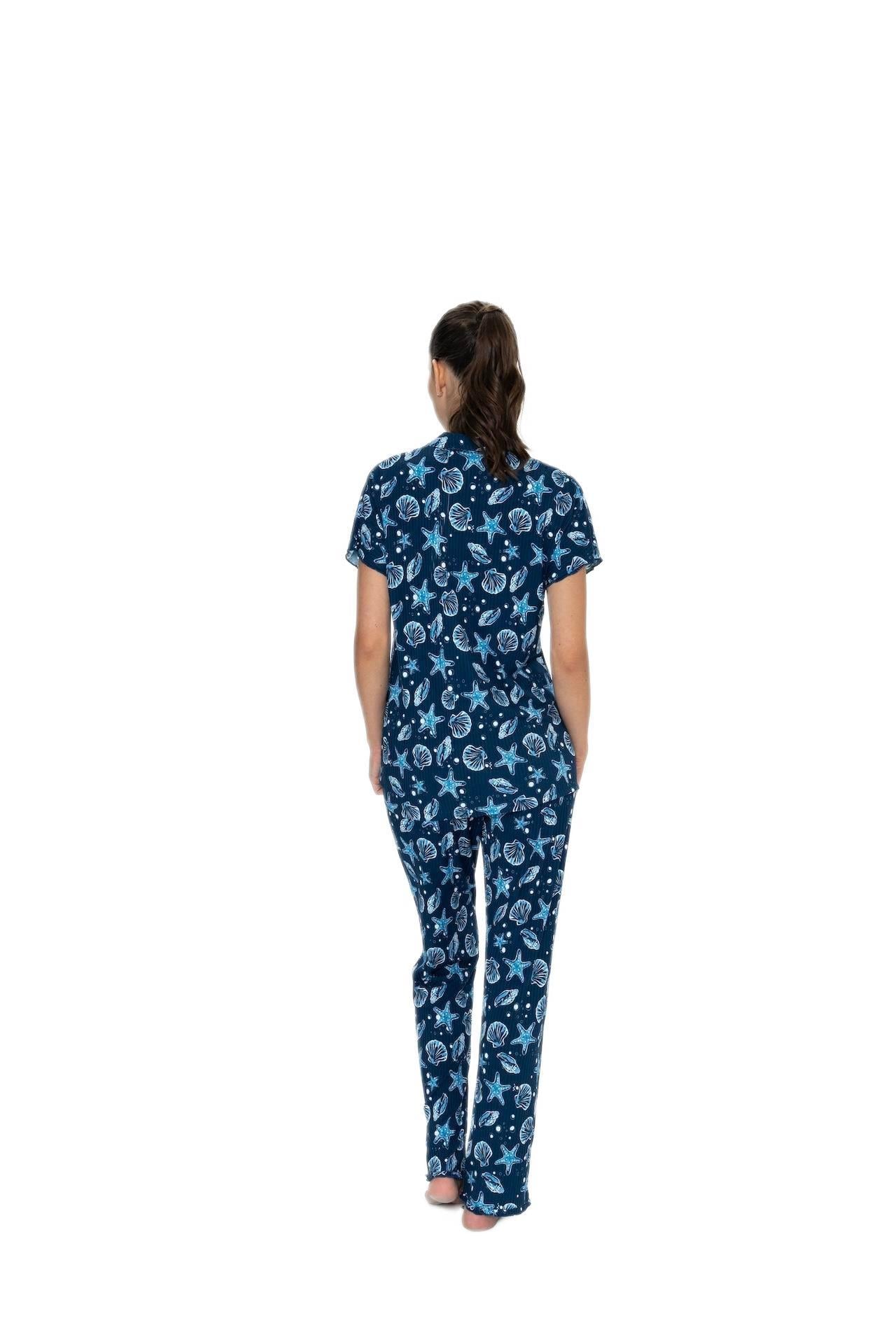 U.S. Polo Assn. Kadın Lacivert Pijama Takım 20084 