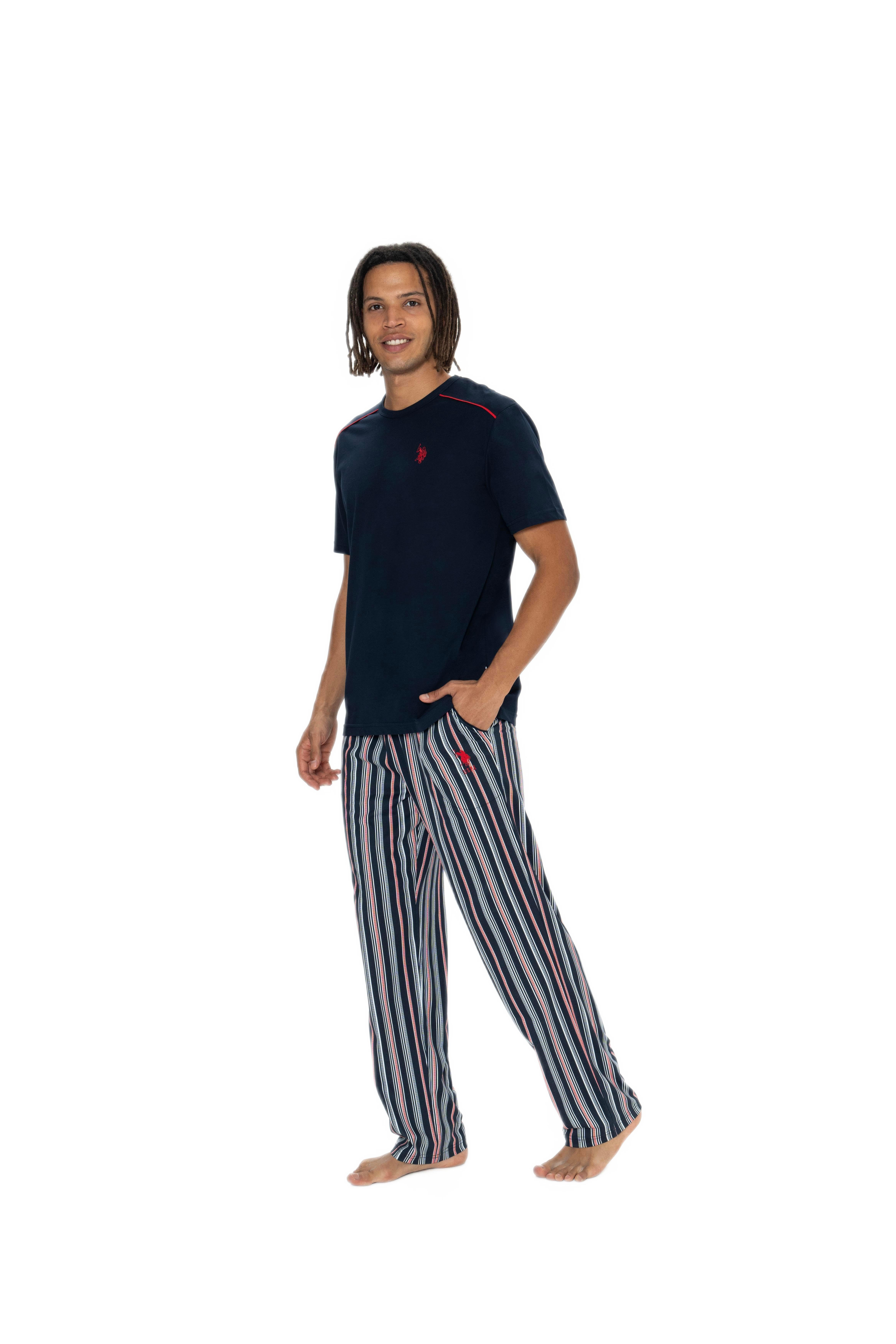 U.S. Polo Assn. Erkek Lacivert 3'lü Pijama Takım 18905 
