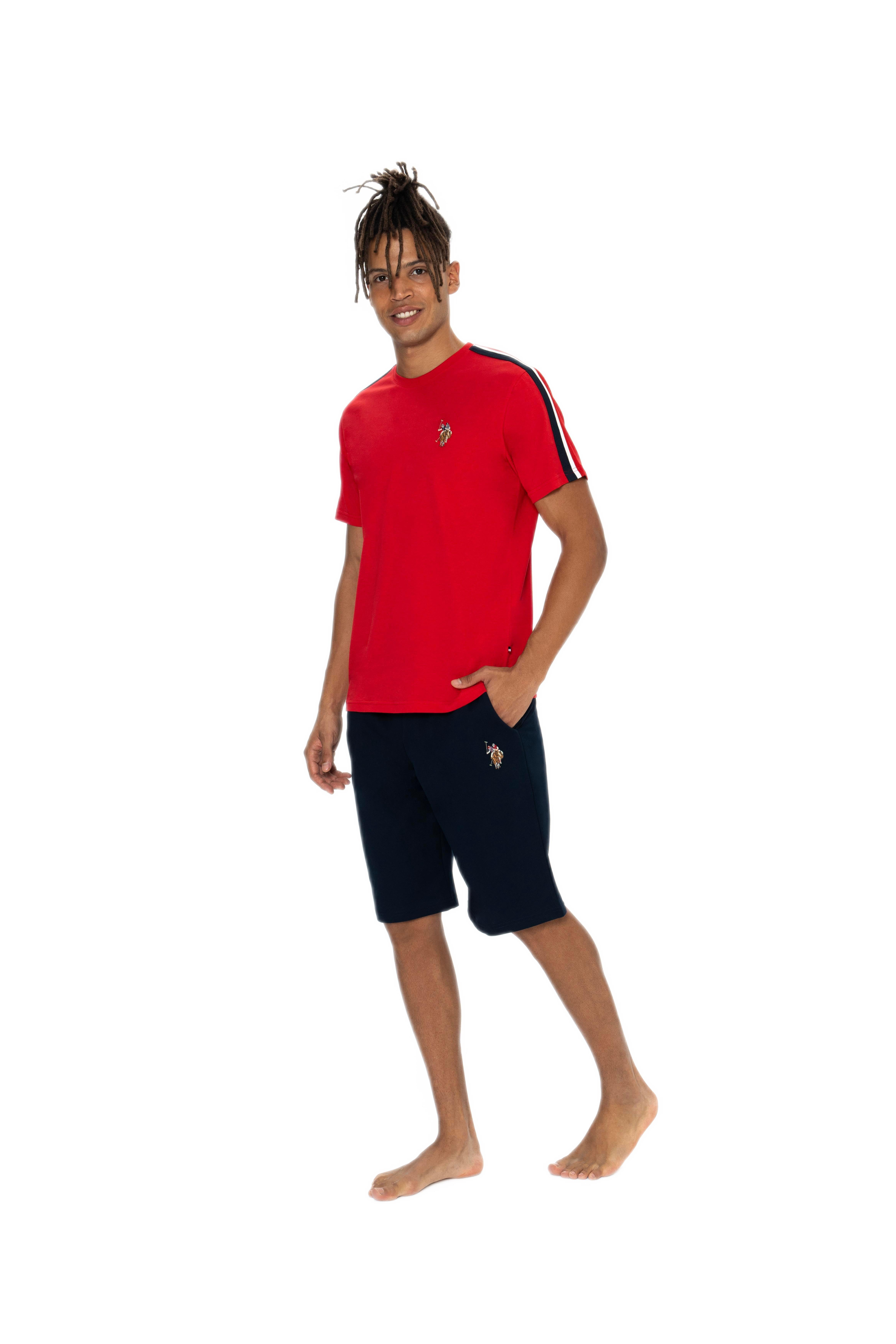 U.S. Polo Assn. Erkek Kırmızı Şort Takım 18868 