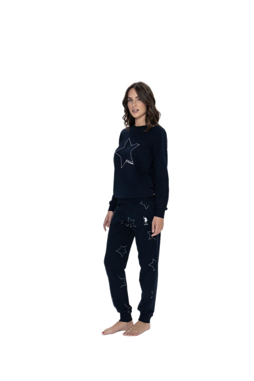 U.S. Polo Assn. Kadın Lacivert Pijama Takım 17104 