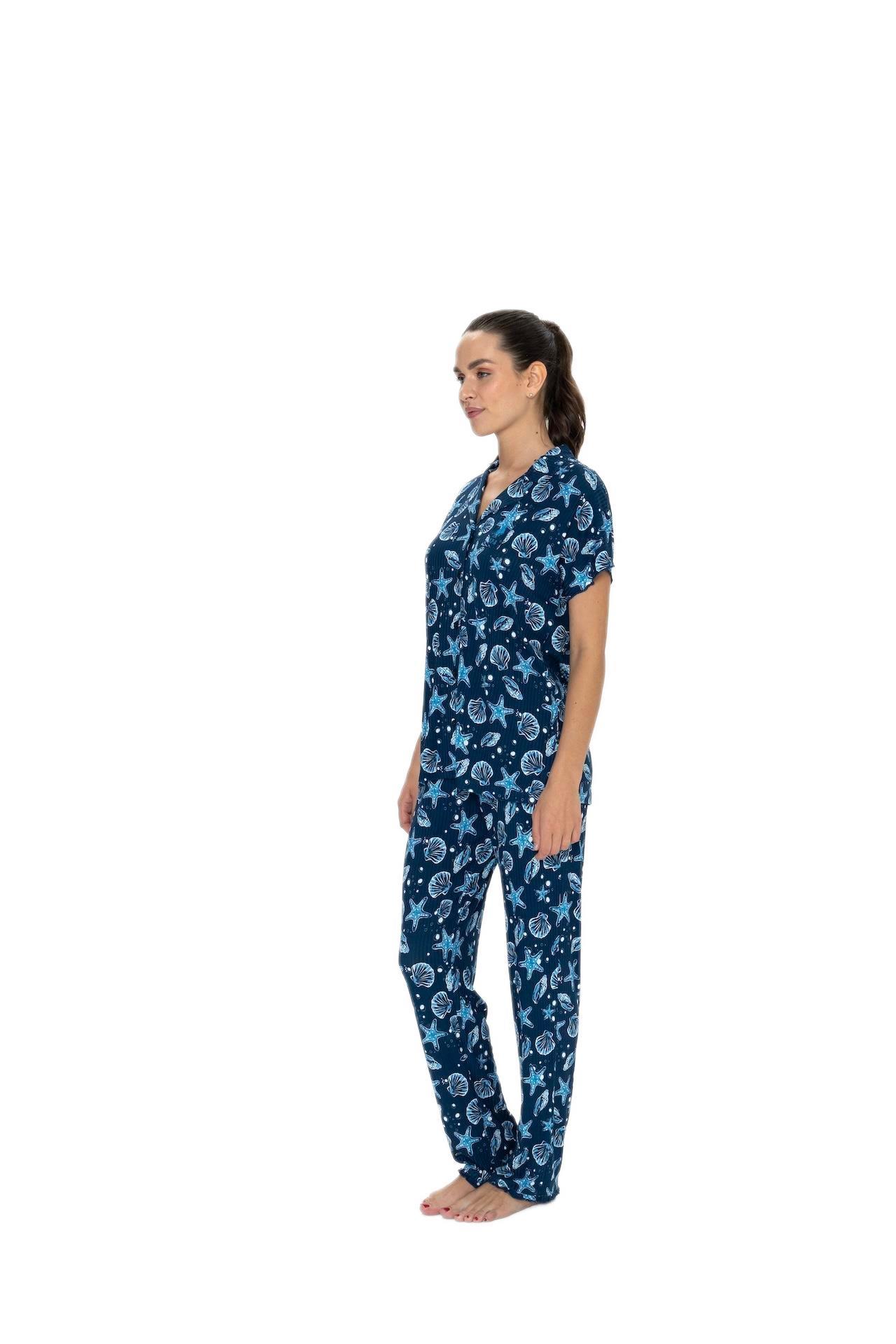 U.S. Polo Assn. Kadın Lacivert Pijama Takım 20084 