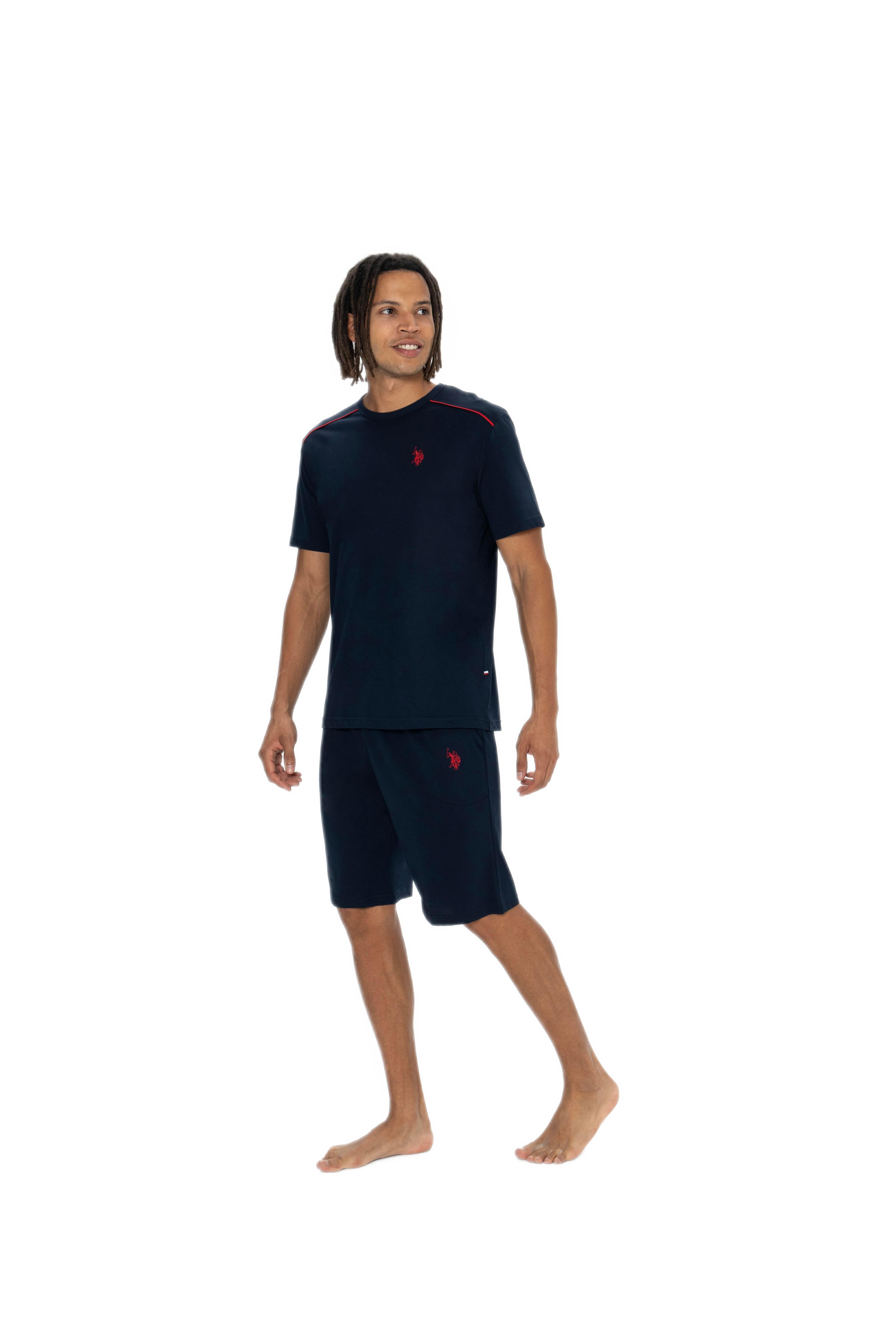 U.S. Polo Assn. Erkek Lacivert 3'lü Pijama Takım 18905 