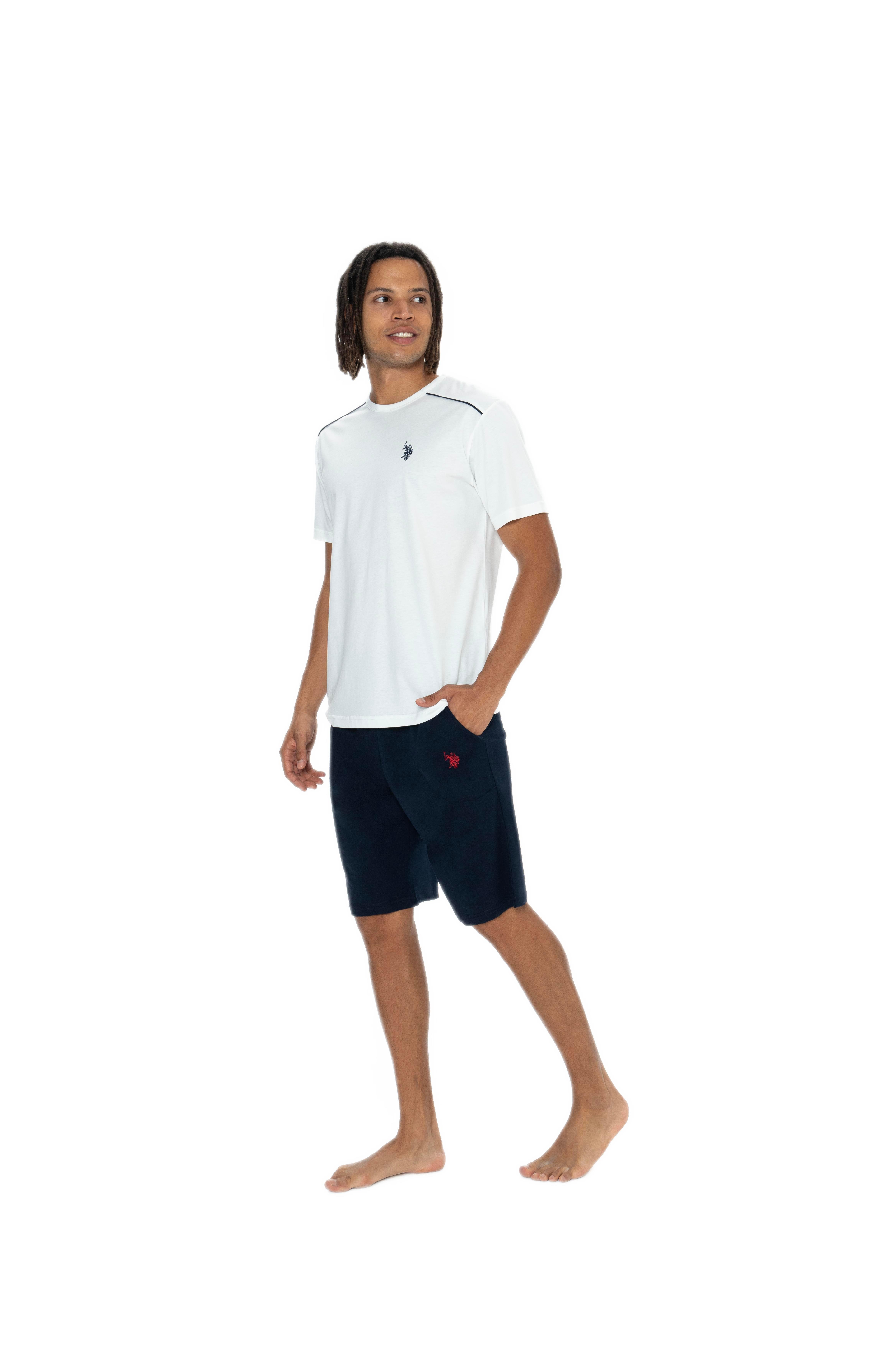 U.S. Polo Assn. Erkek Ekru 3'lü Pijama Takım 18905
