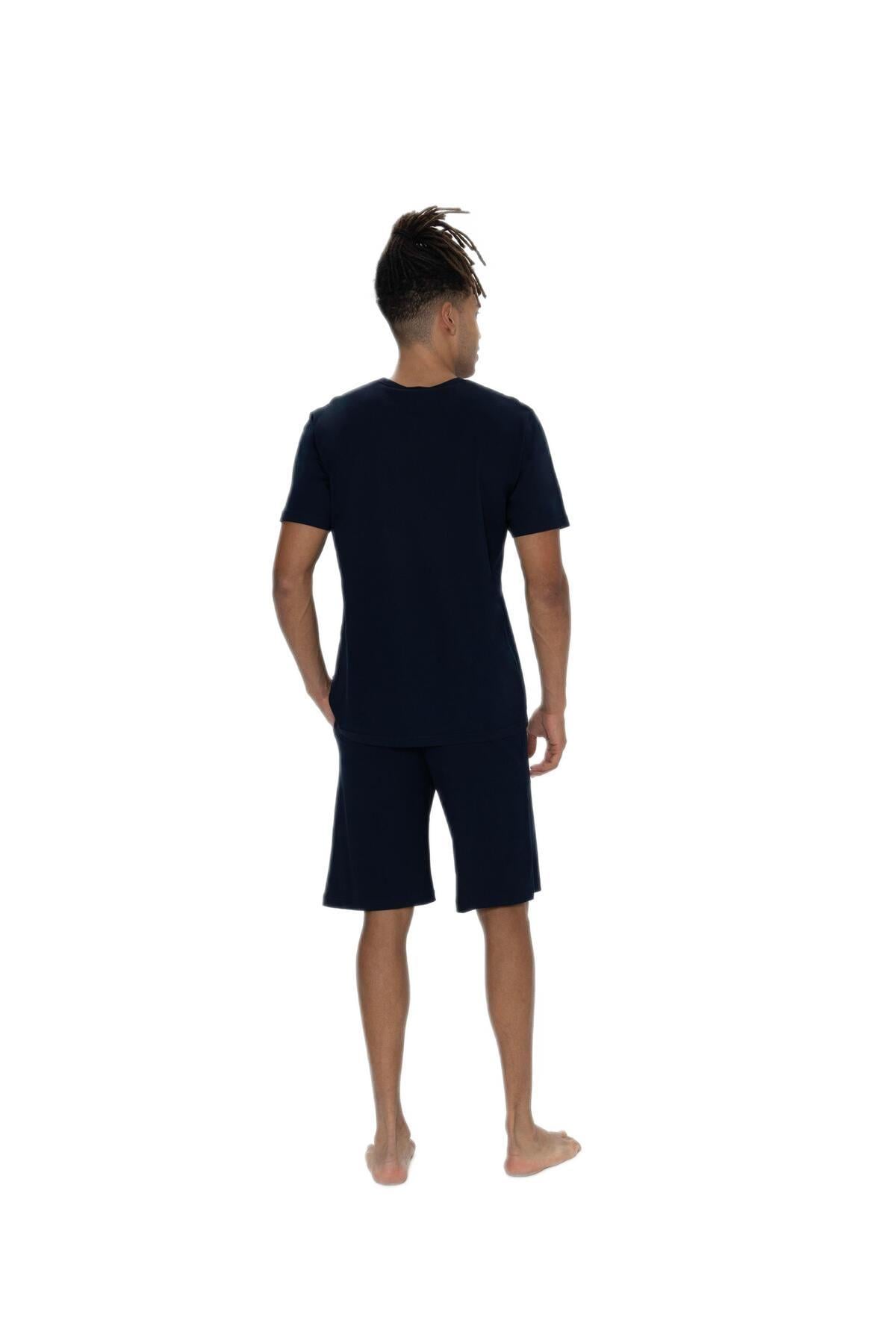 U.S. Polo Assn. Erkek Lacivert 3'lü Pijama Takım 18903 