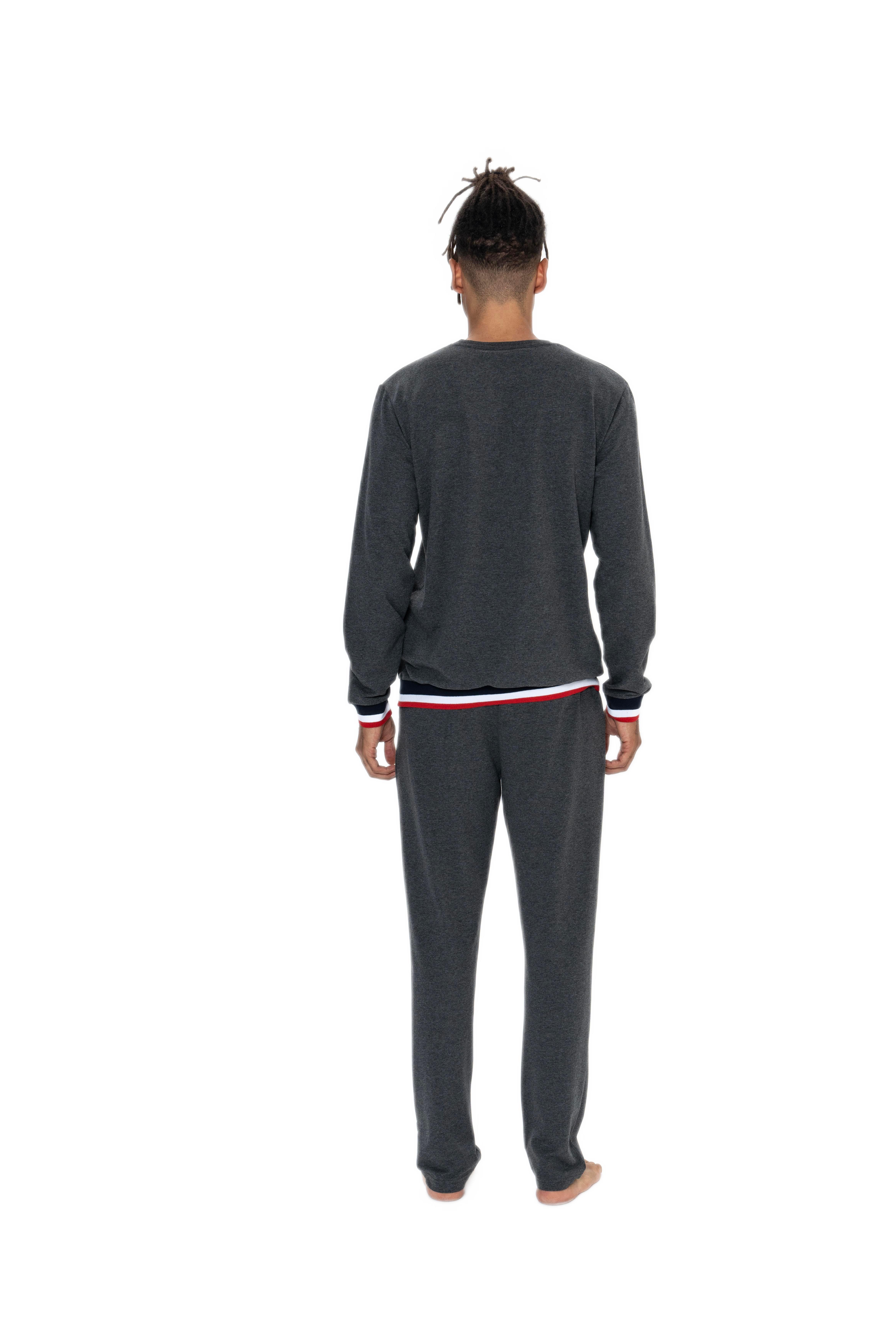 U.S. Polo Assn. Erkek Antrasit Melanj Pijama Takım 18920 