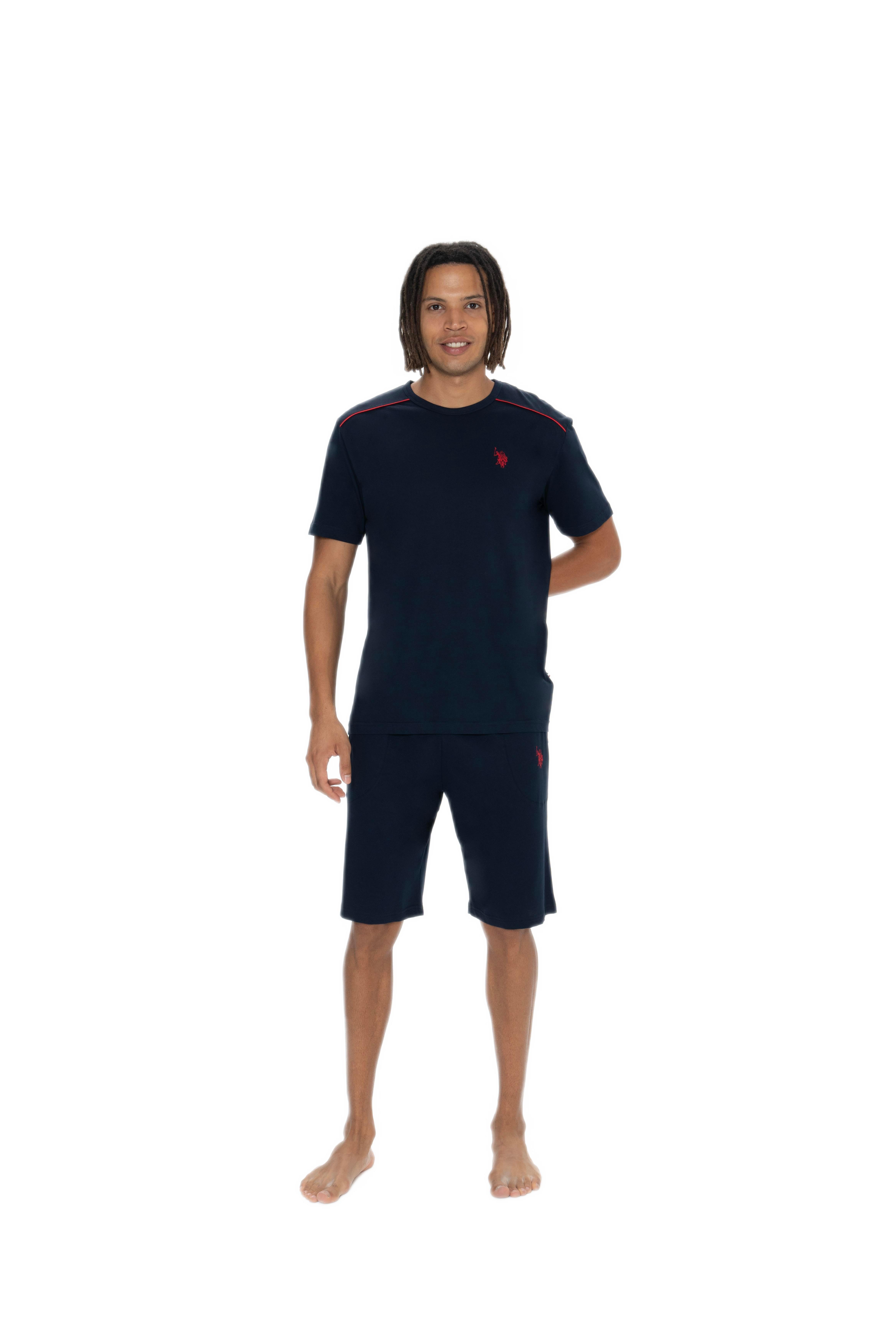U.S. Polo Assn. Erkek Lacivert 3'lü Pijama Takım 18905 