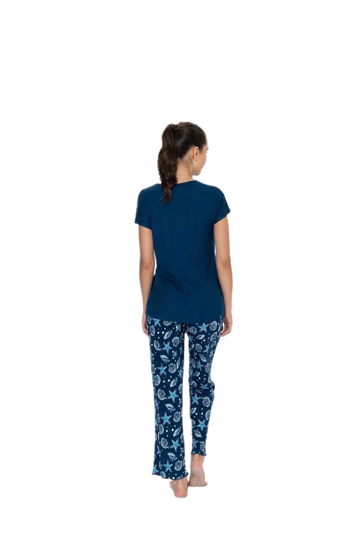 U.S. Polo Assn. Kadın Lacivert Pijama Takım 20105 