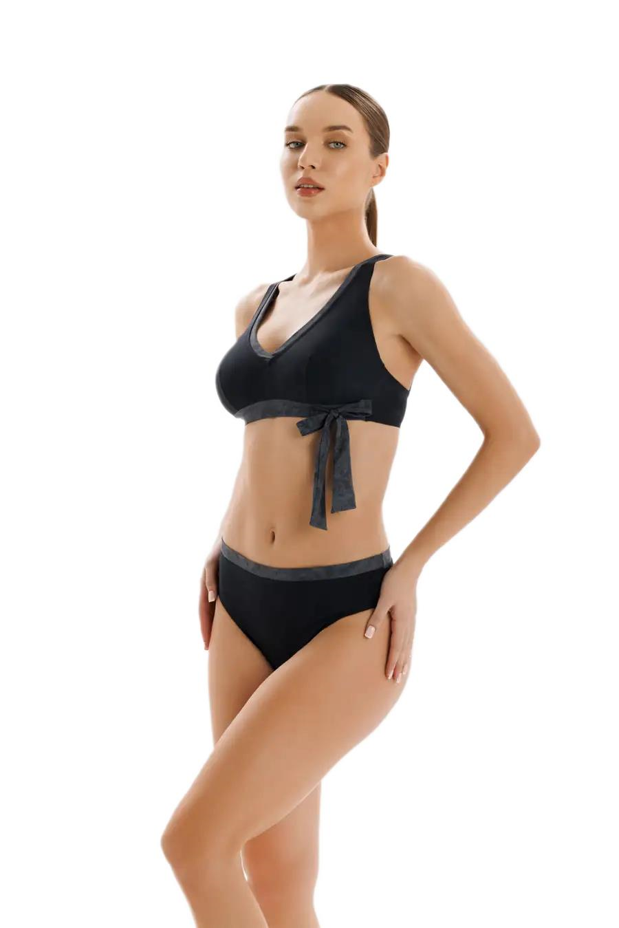 Zeki Kadın Siyah Üçgen Bikini Takımı B.1730-26