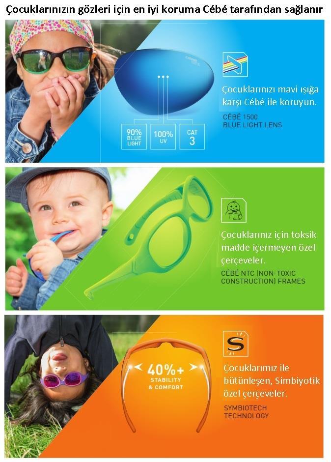 Cebe Skimo Çocuk Gözlük Fuchsia Oranj 2000 Grey CBSKIMO7