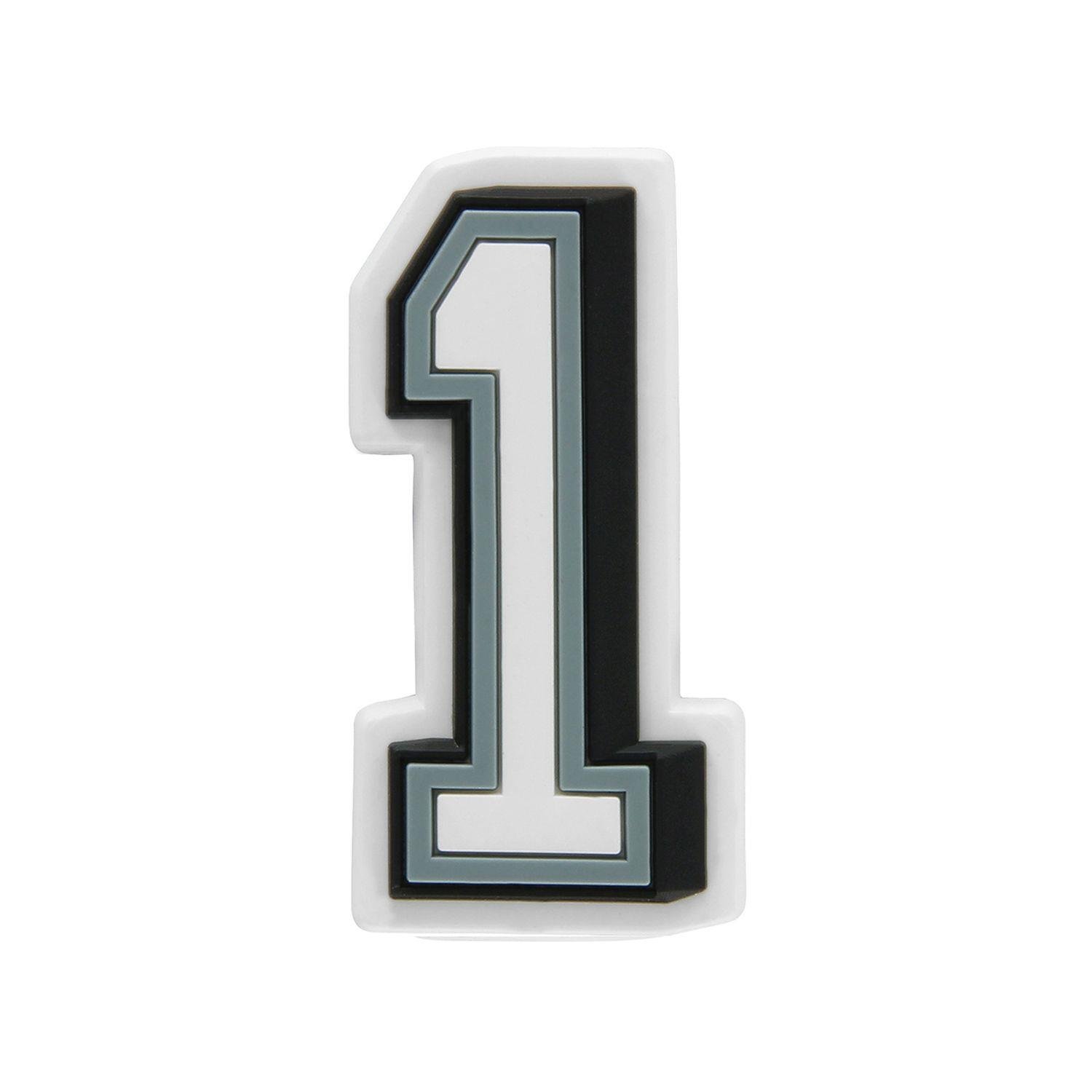 Jibbitz B W Number 1 J03005