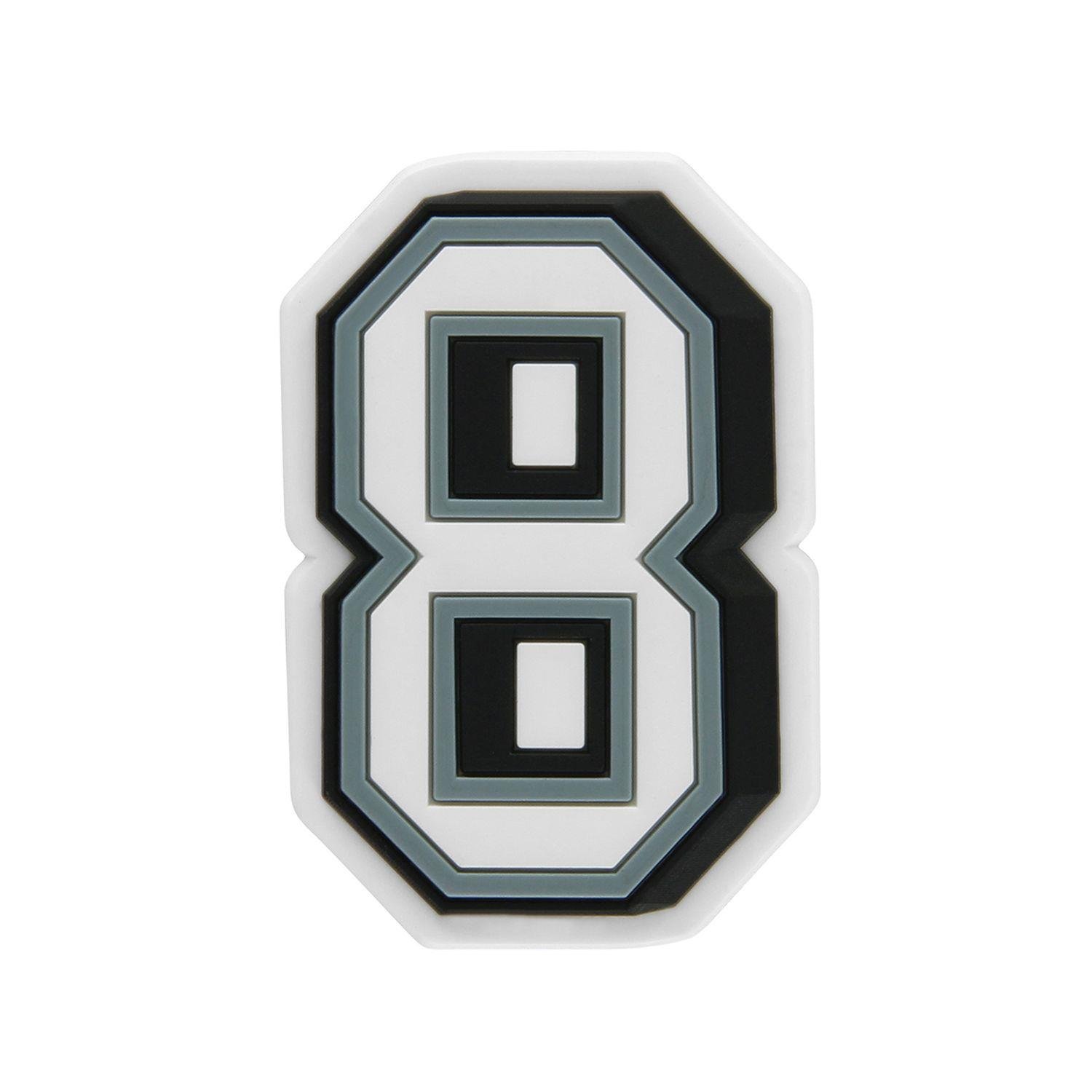 Jibbitz B W Number 8 J03012